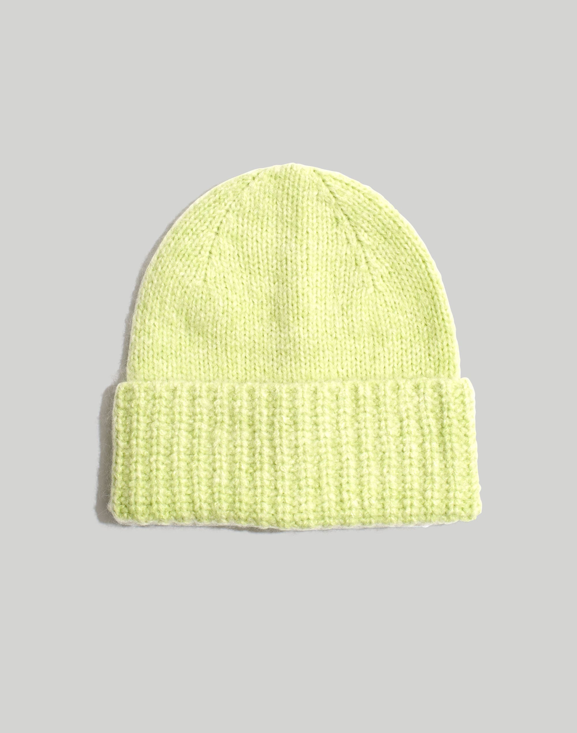Fuzzy Wide-Cuffed Beanie