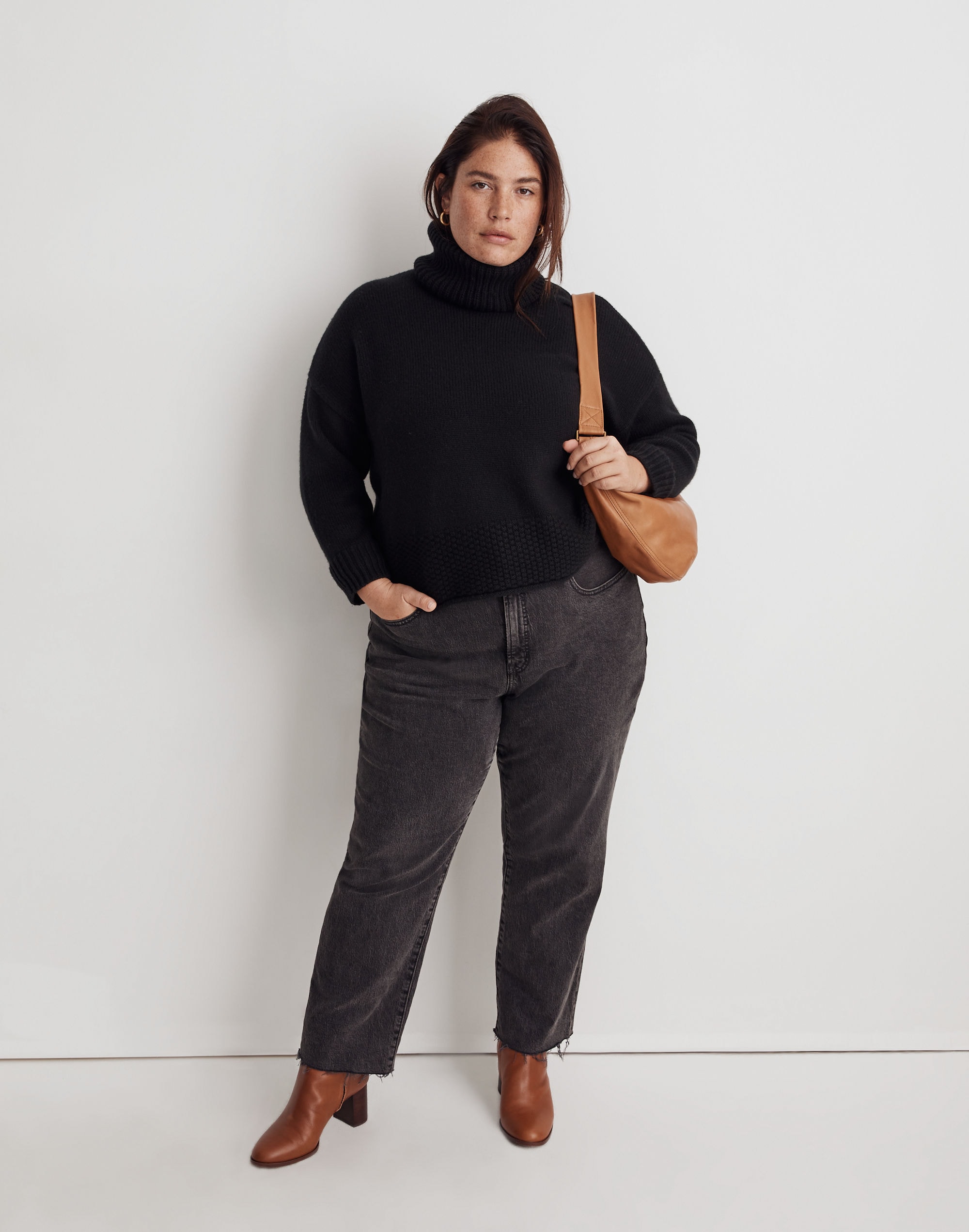 plus sadler turtleneck sweater