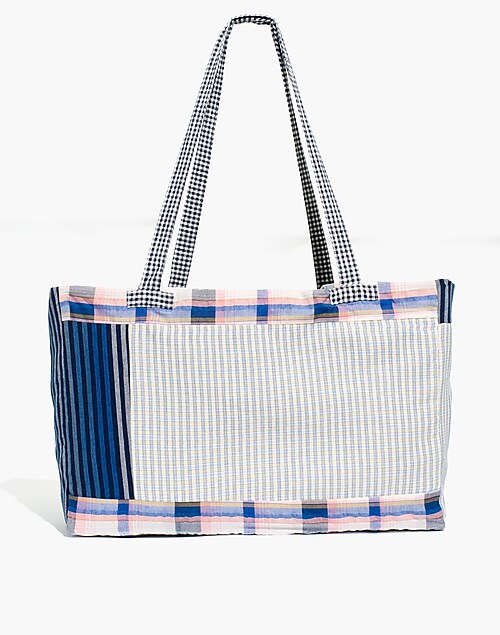 Madewell x La Réunion Upcycled Patchwork Tote Bag