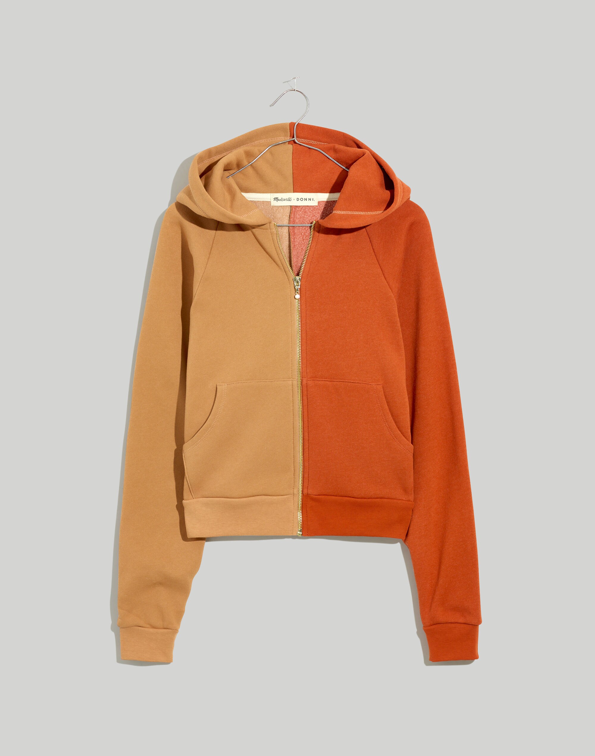 Madewell x Donni Pearl (Re)sourced Fleece Full-Zip Hoodie Sweatshirt
