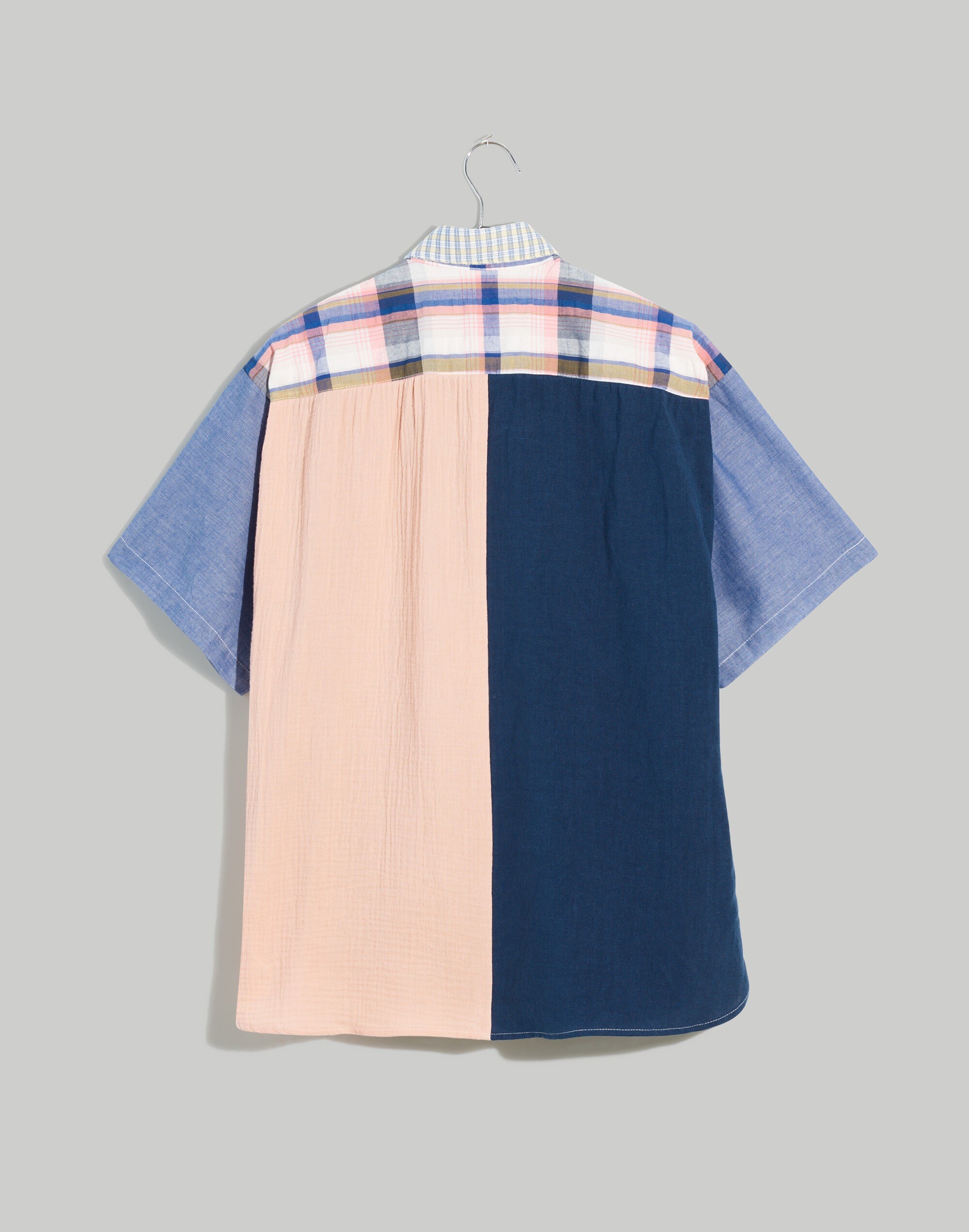 Madewell x La R&eacute;union Upcycled Patchwork Shirt