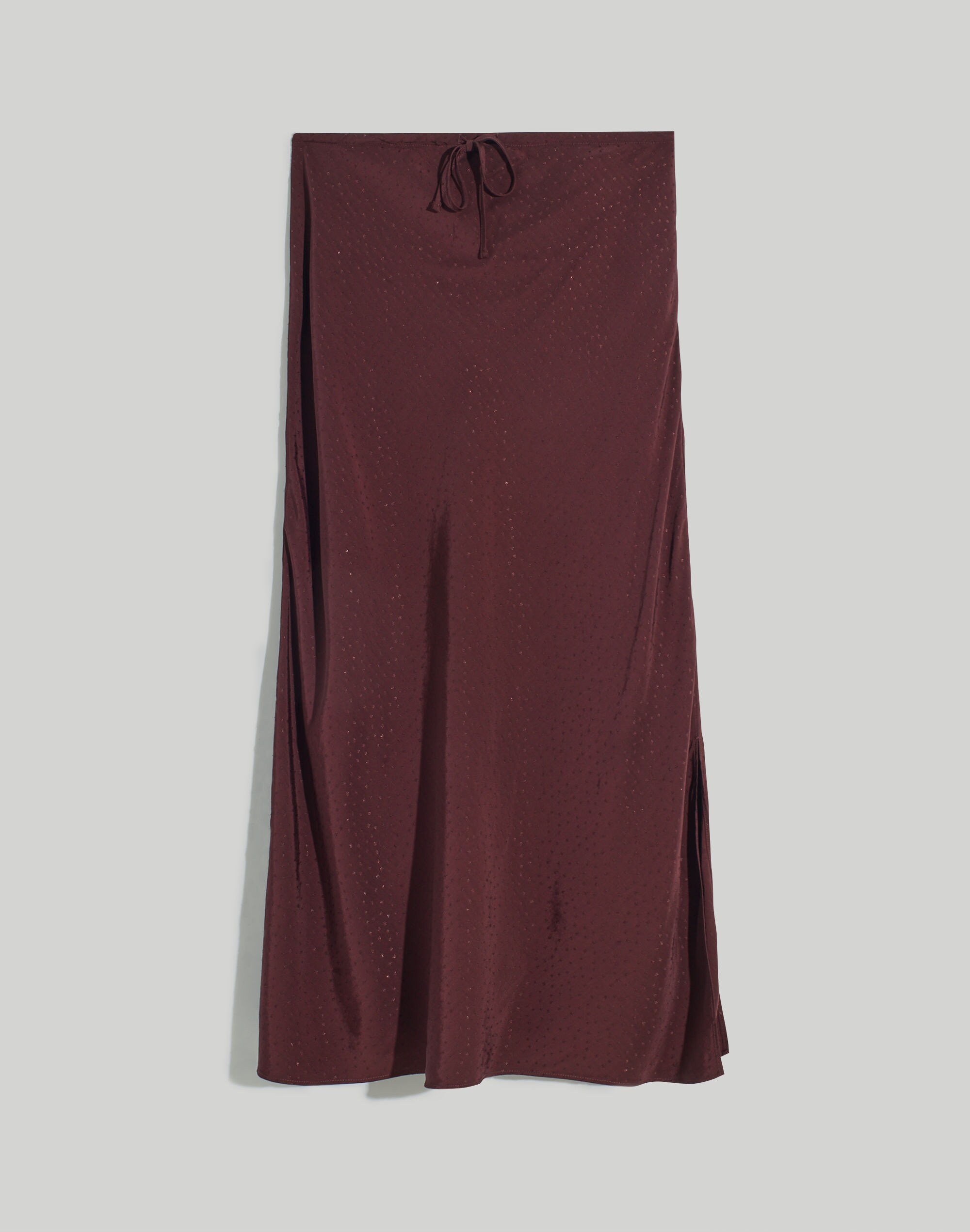 Star Jacquard Midi Slip Skirt