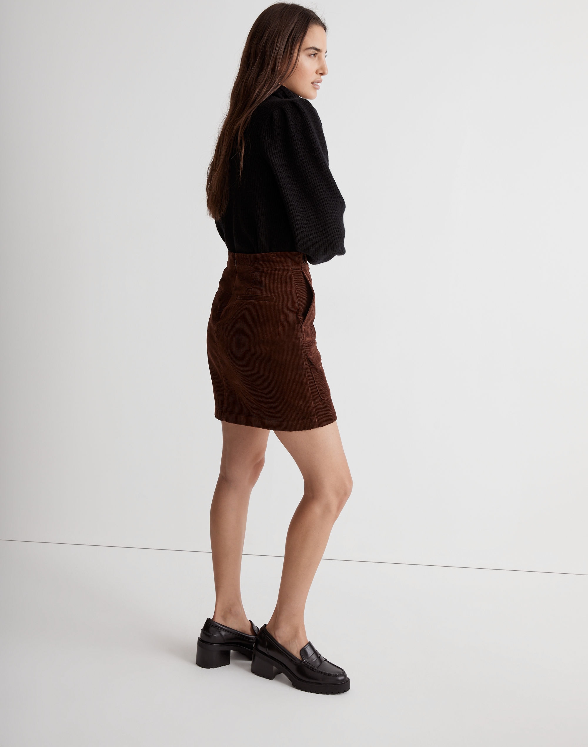 Corduroy Mini Skirt