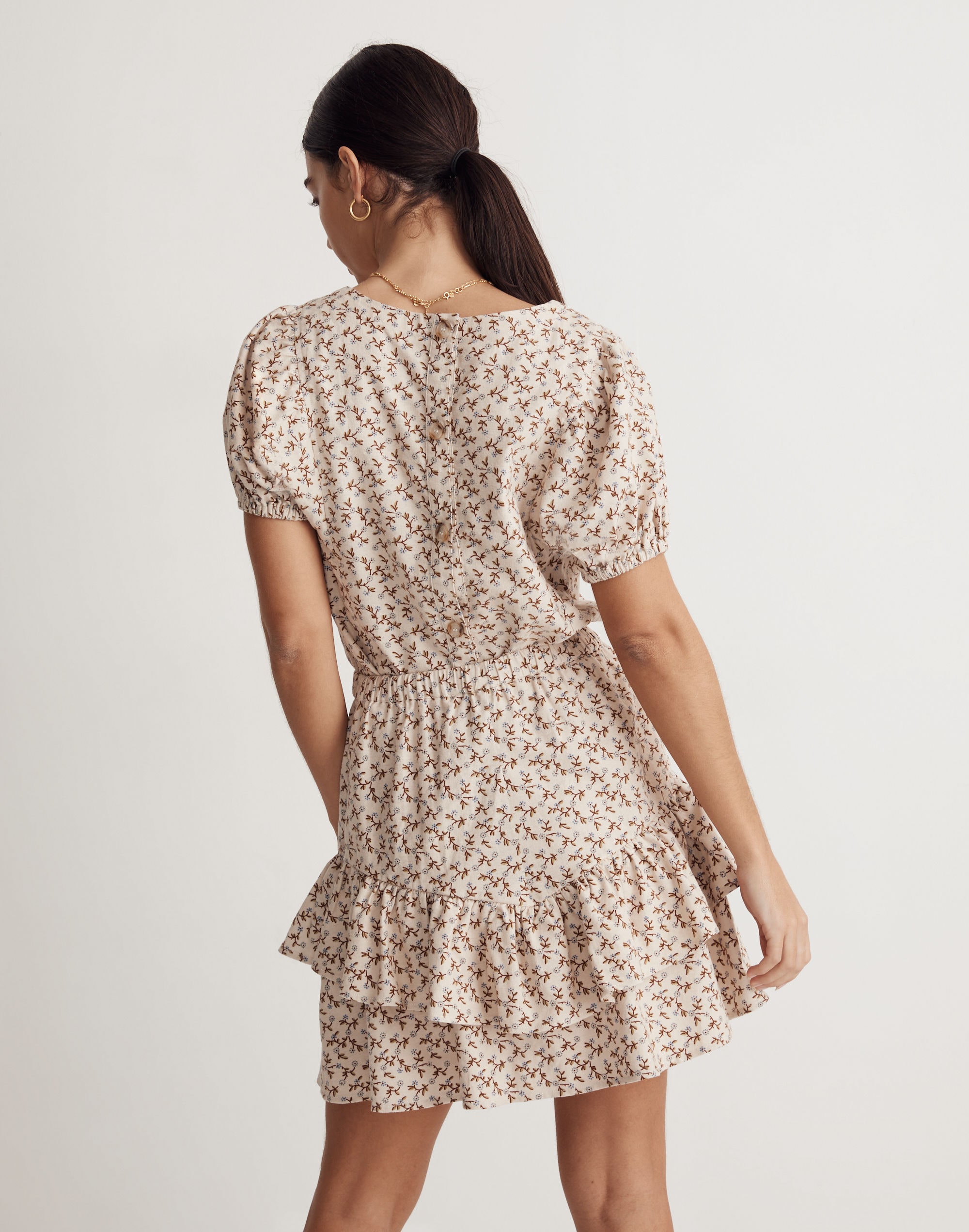 Flannel Pull-On Mini Skirt