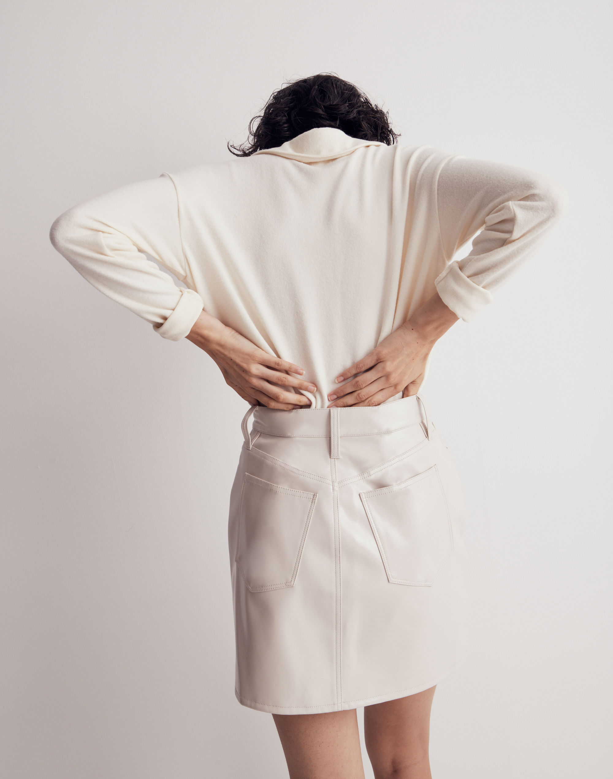 Faux Leather Mini Skirt