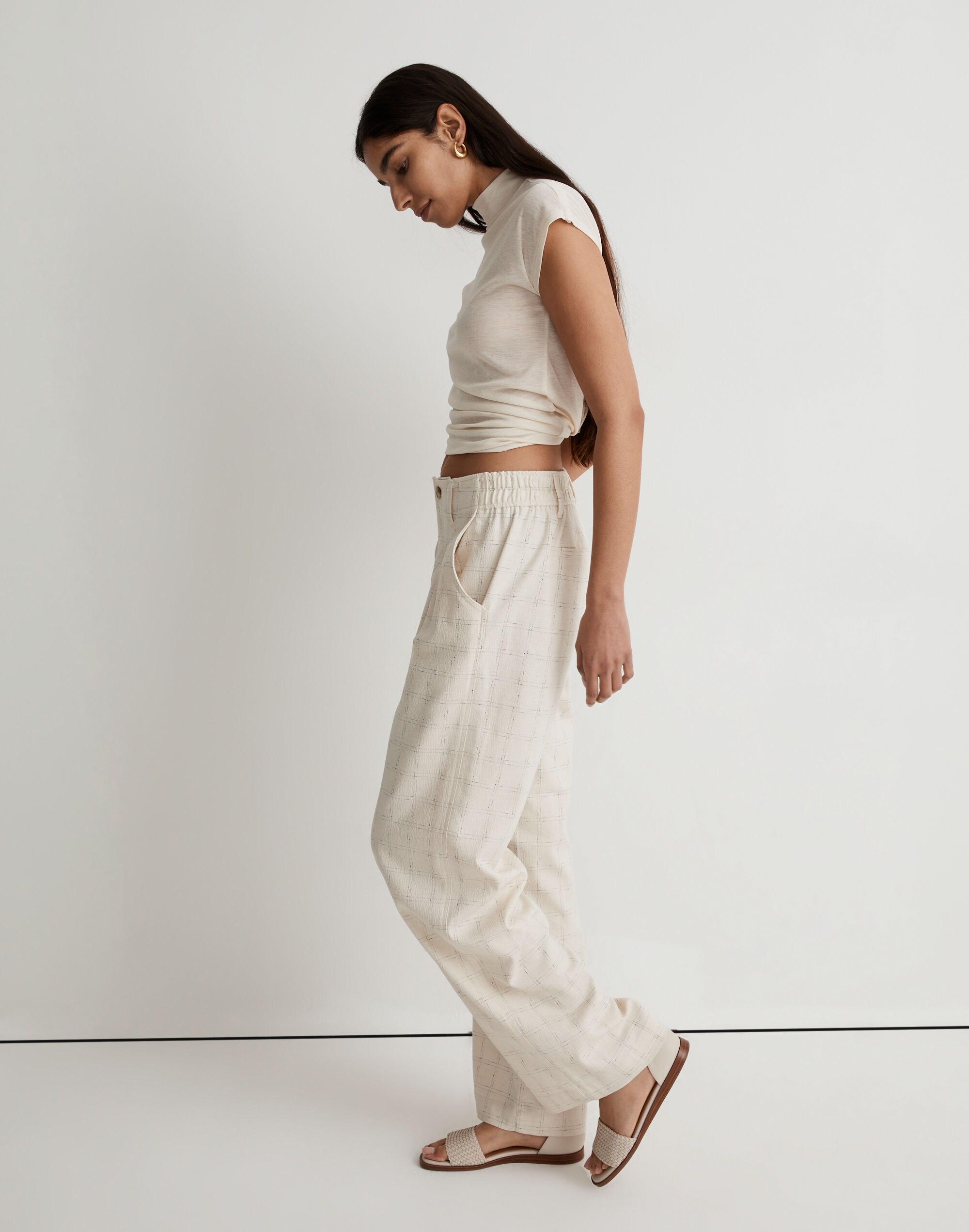 The Neale Straight-Leg Pant in Ghent Plaid in null image 2