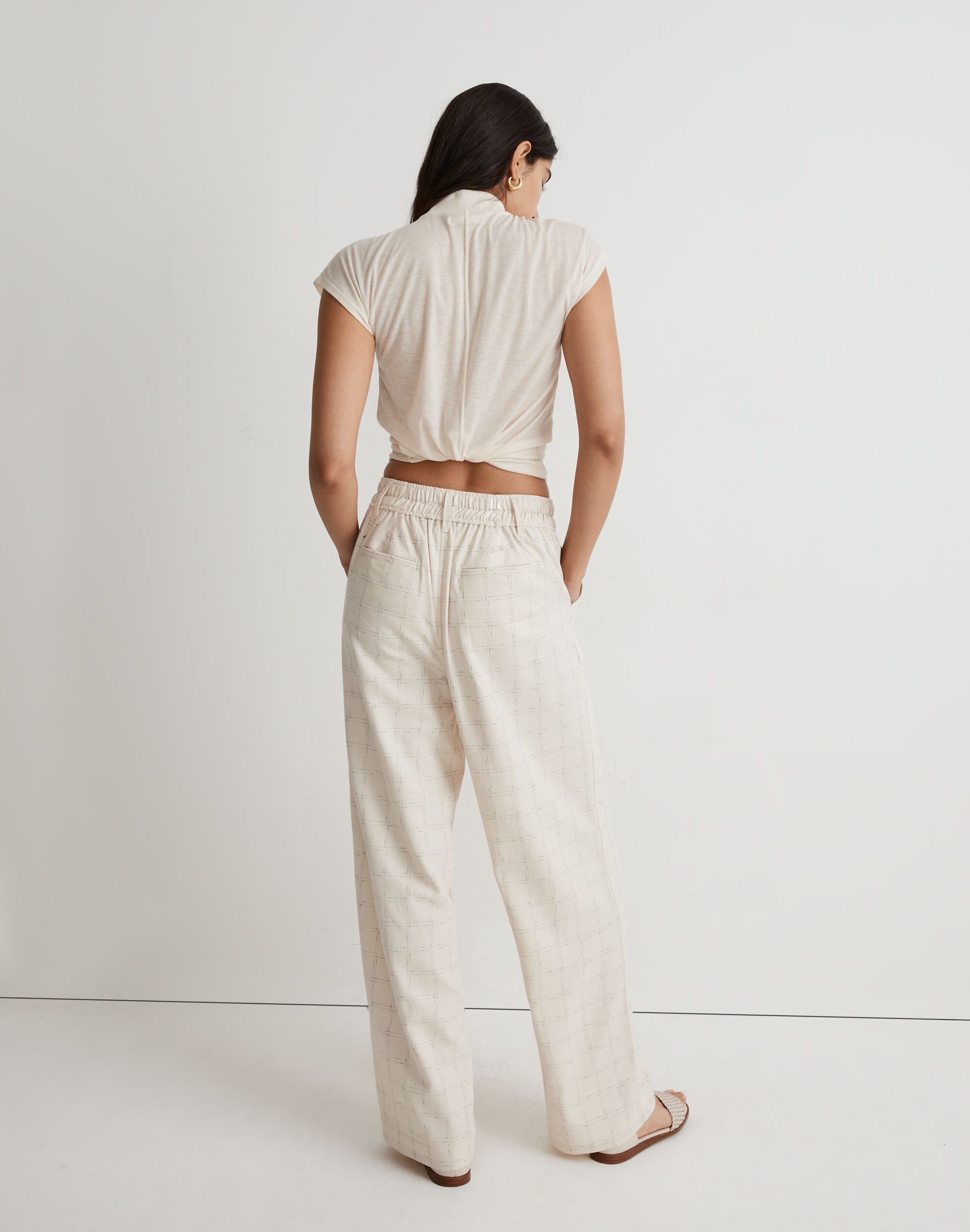 The Neale Straight-Leg Pant in Ghent Plaid in null image 3