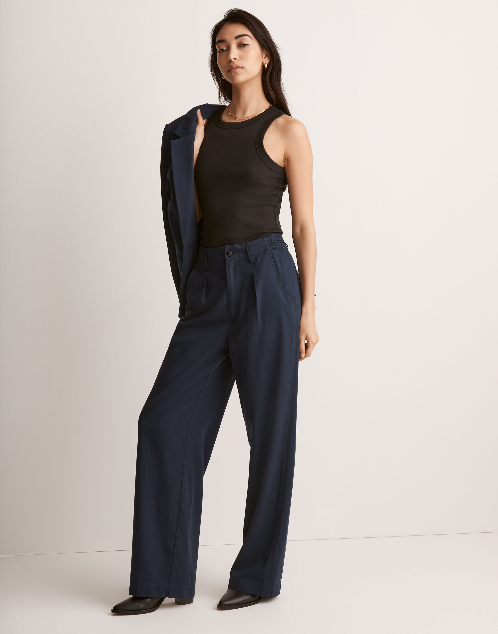PAIR SLOPE 濃紺レザーベスト　3L The Neale Straight-Leg Pant in Drapeweave | Madewell