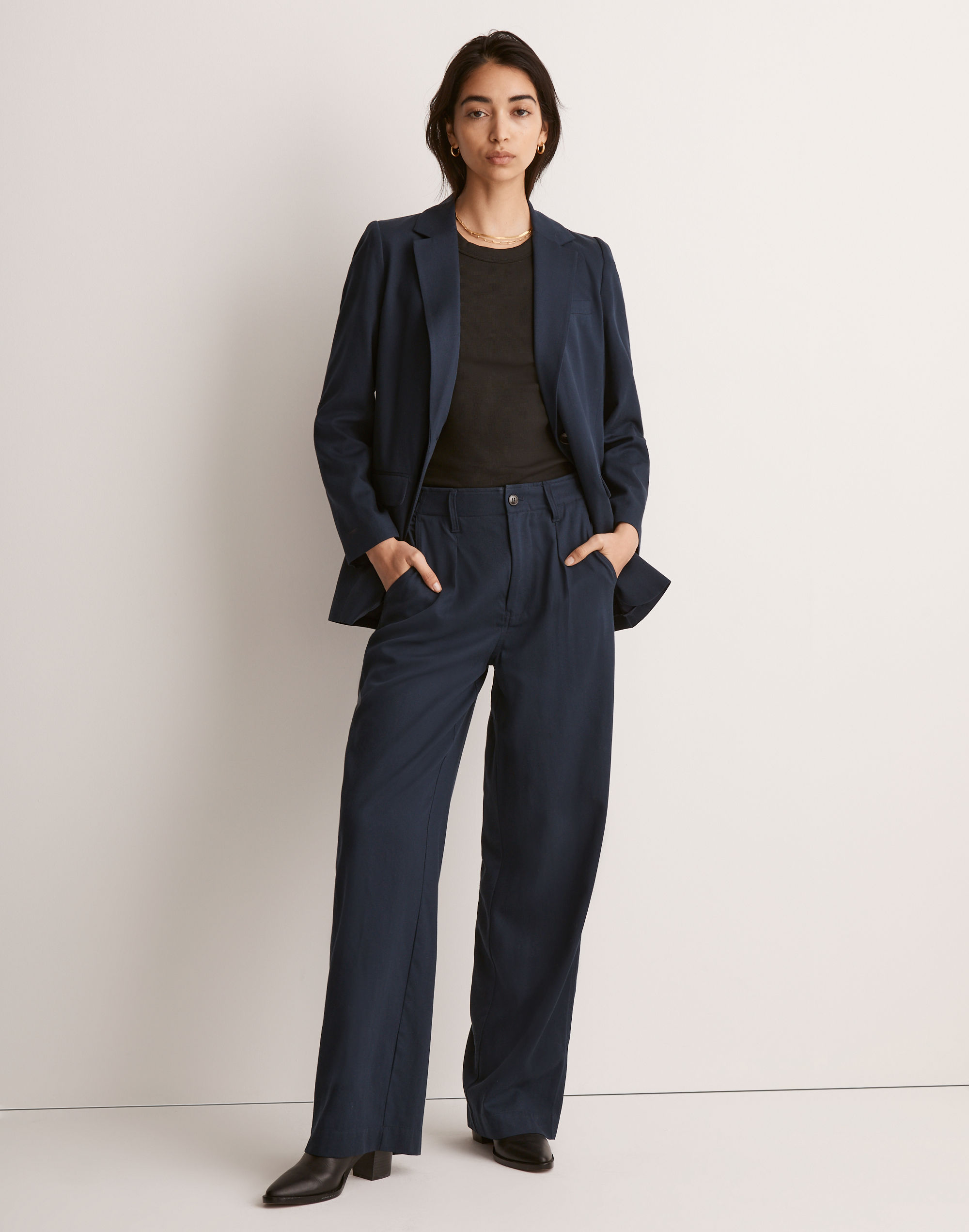 The Tall Neale Straight-Leg Pant in Drapeweave