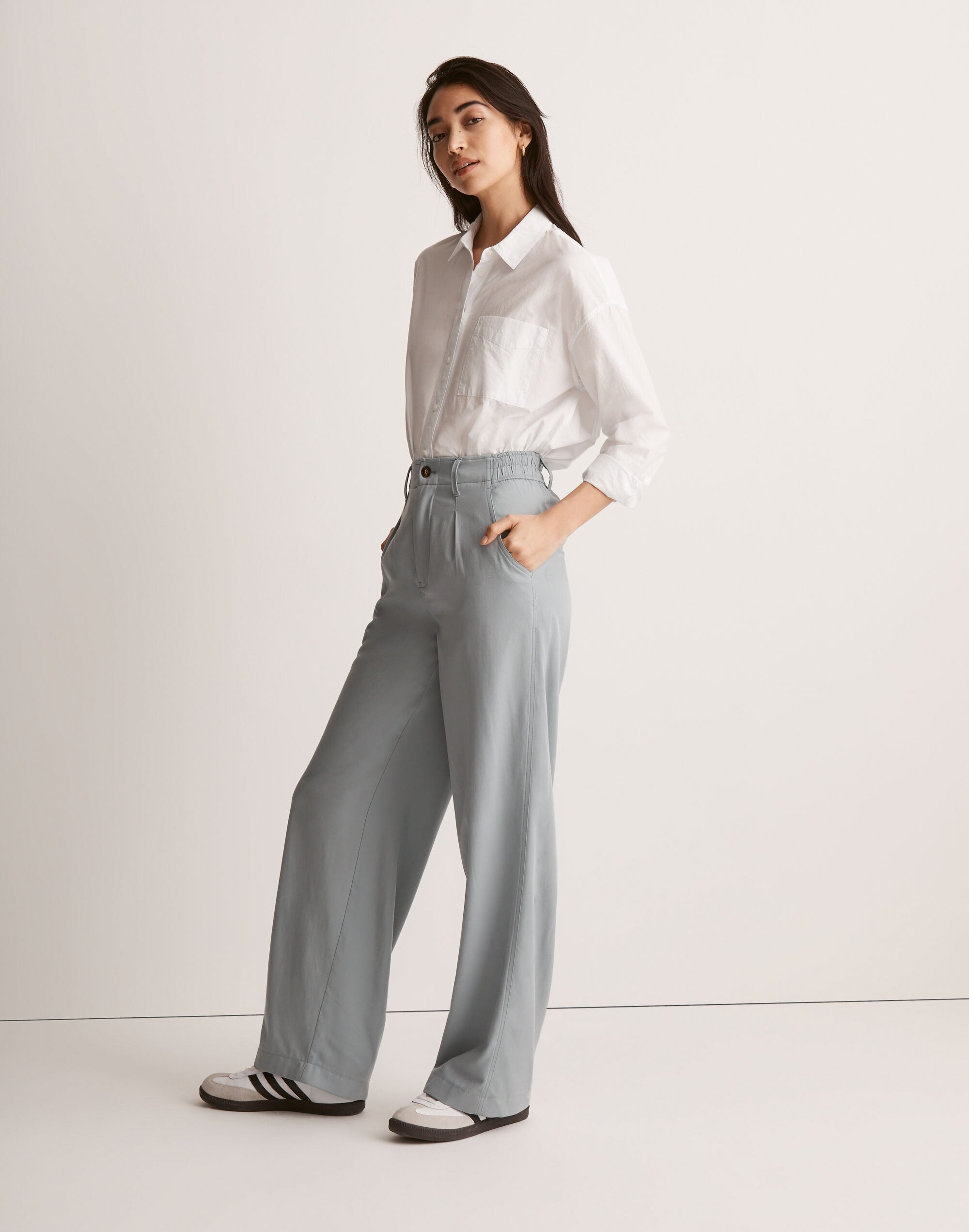 The Neale Straight-Leg Pant in Drapeweave