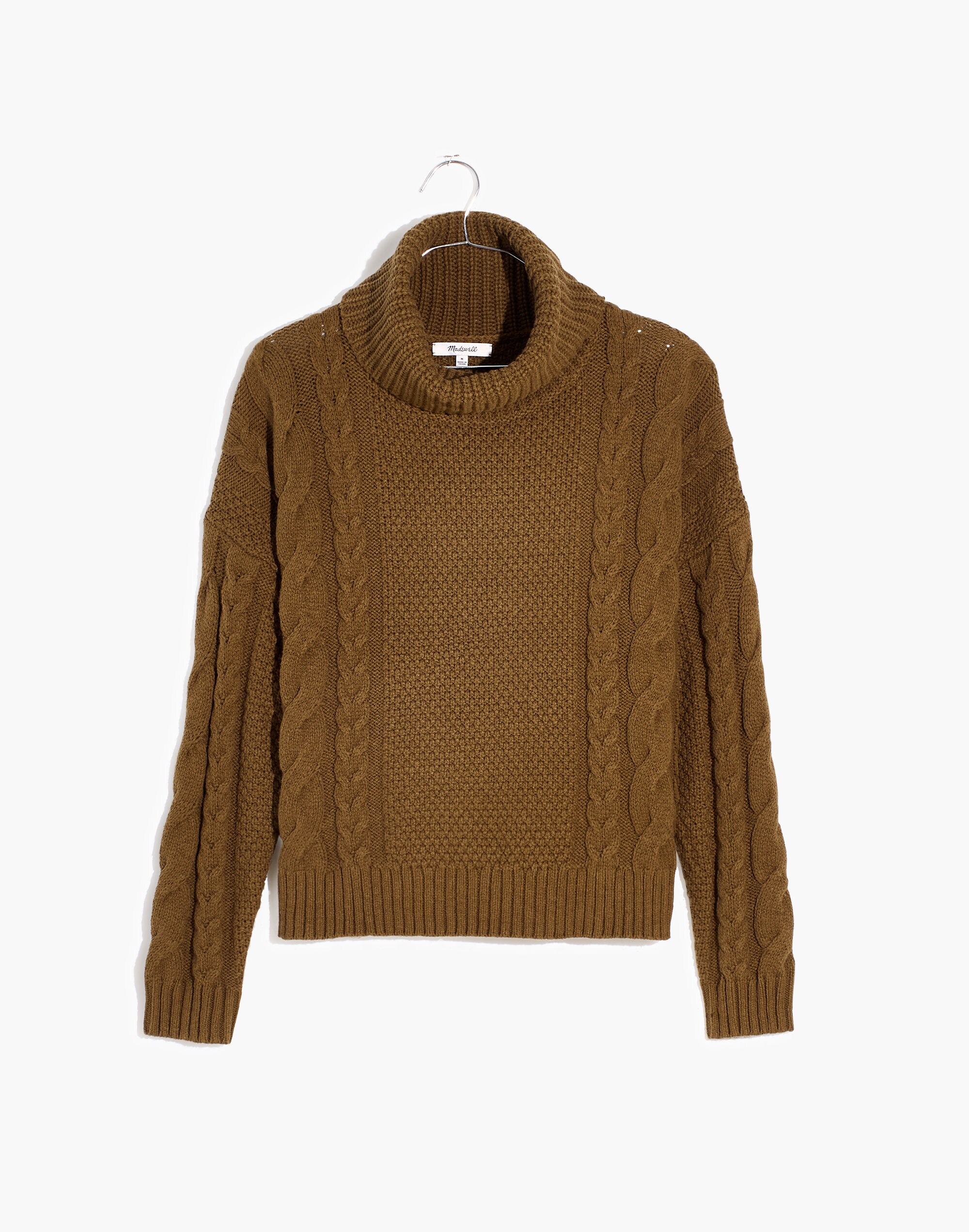 Plus Cable Turtleneck Sweater