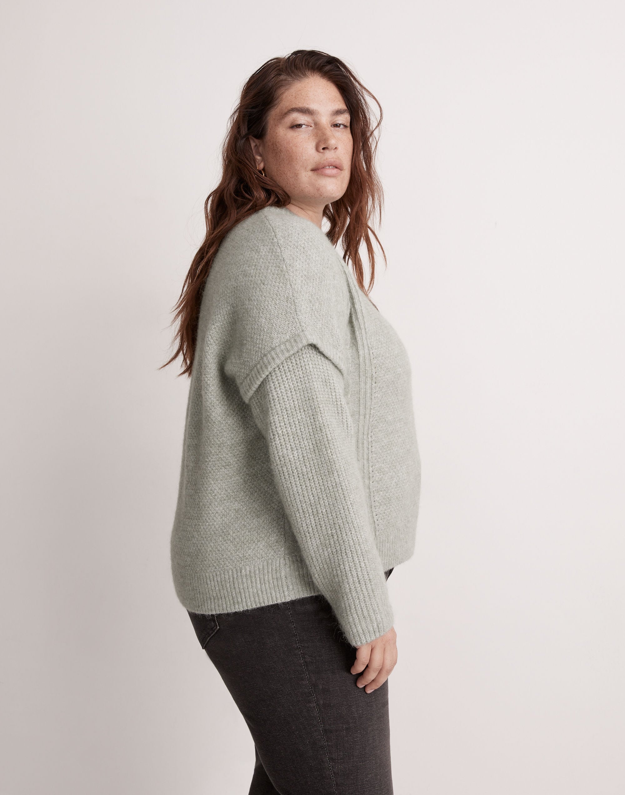 Plus Cable Havener Pullover Sweater