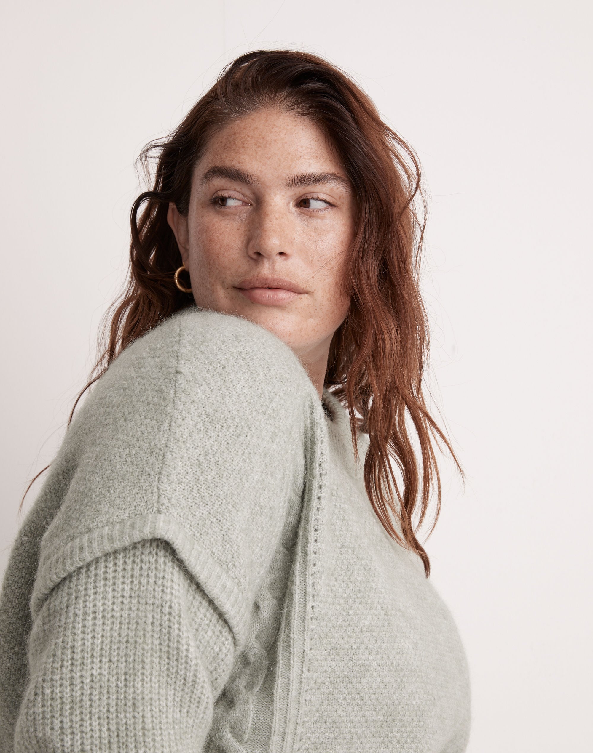 Plus Cable Havener Pullover Sweater