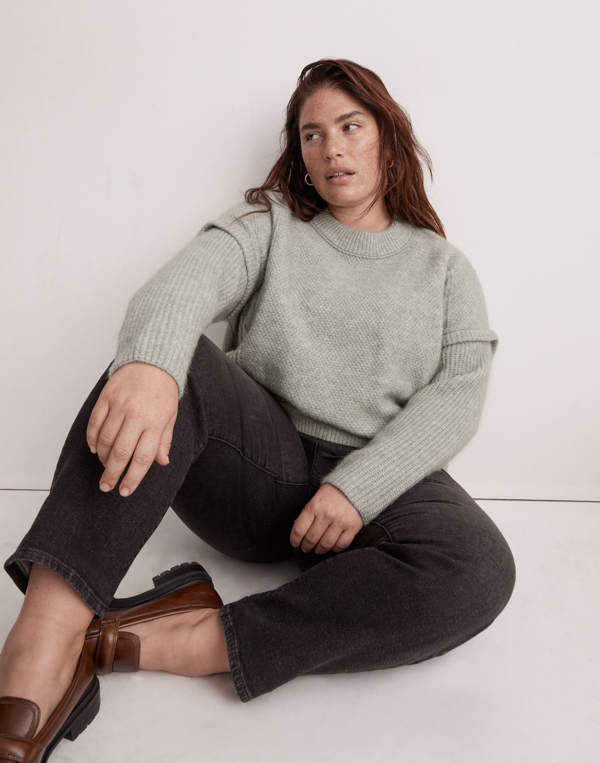 plus cable havener pullover sweater