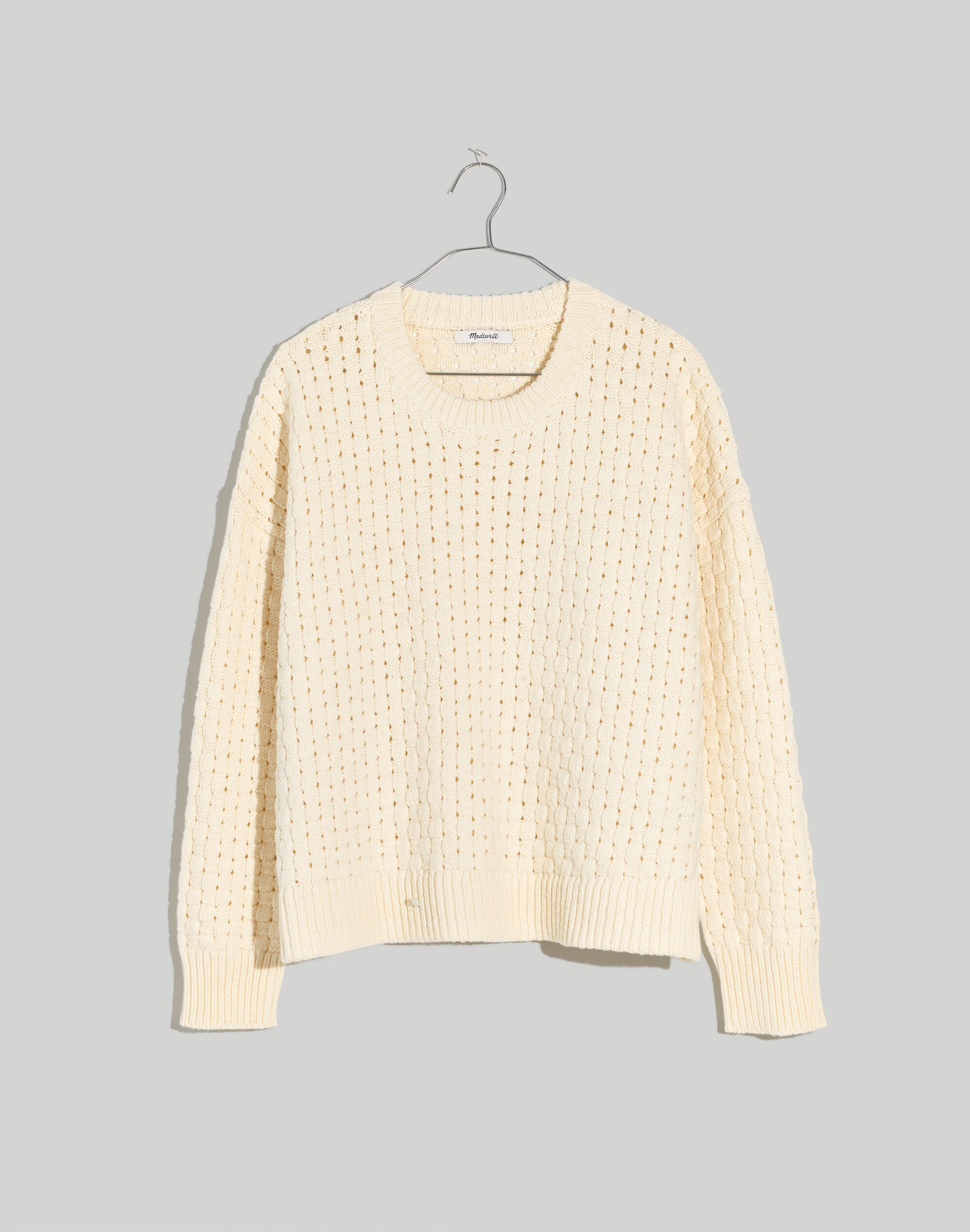 Plus Basketweave-Stitch Sweater