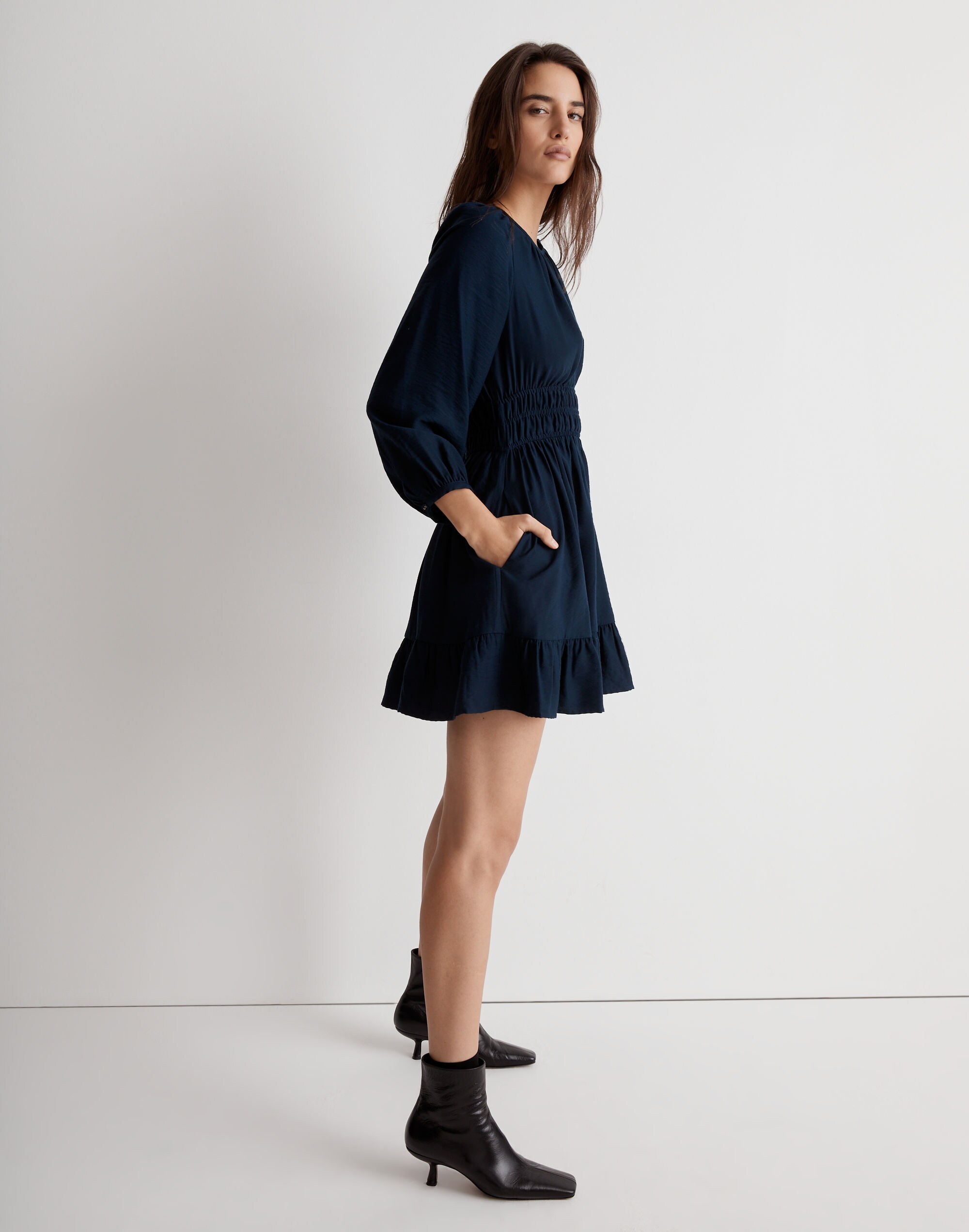 Sophia Open-Back Mini Dress