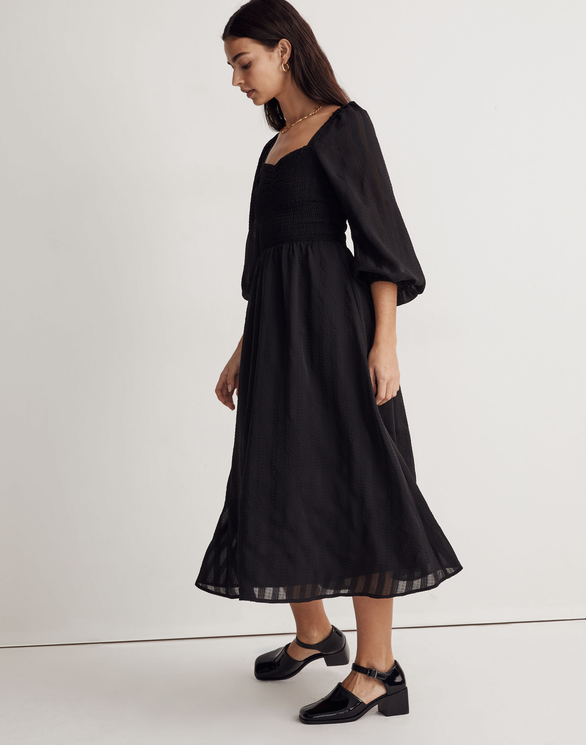 Lucie Sweetheart Midi Dress