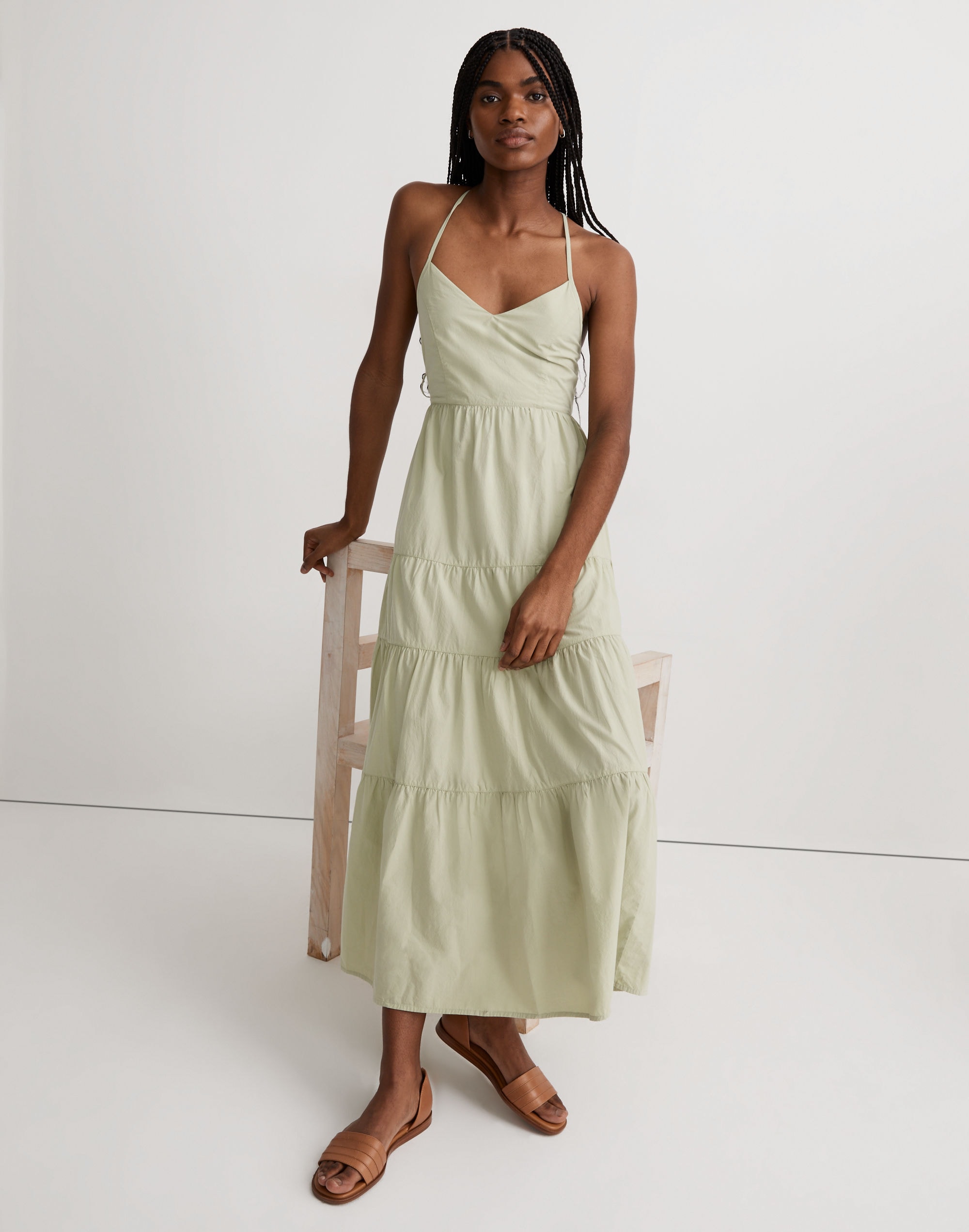 sidonie poplin maxi dress