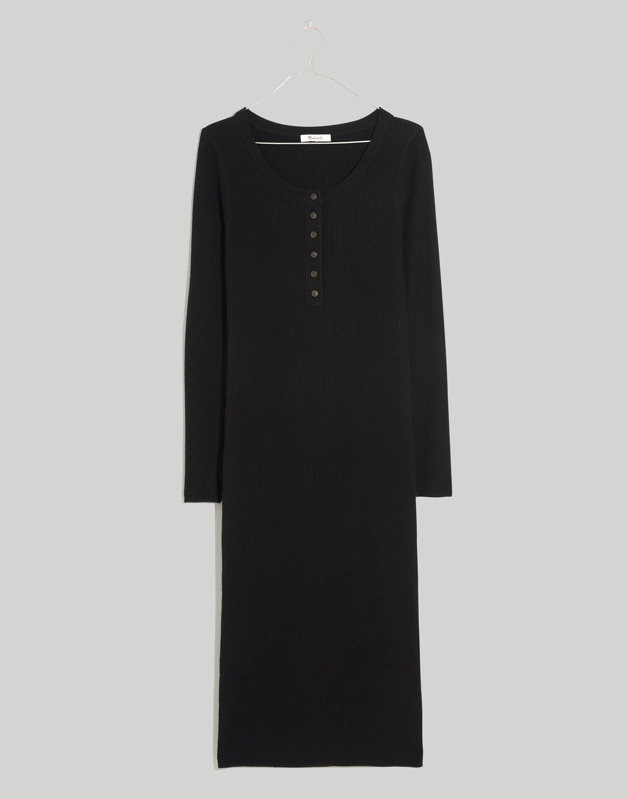 Henley Sweater Midi Dress