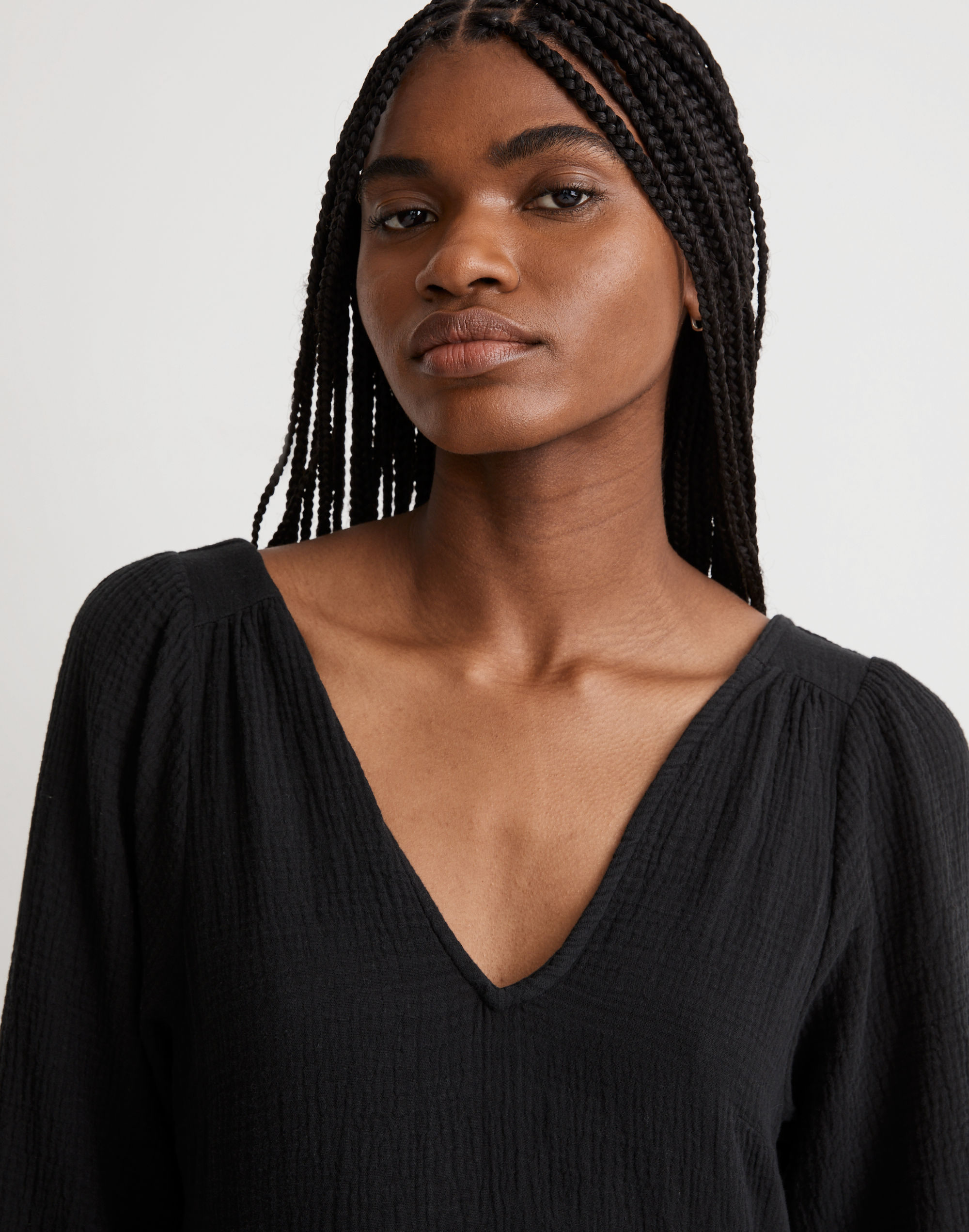 Lightspun V-Neck Midi Dress