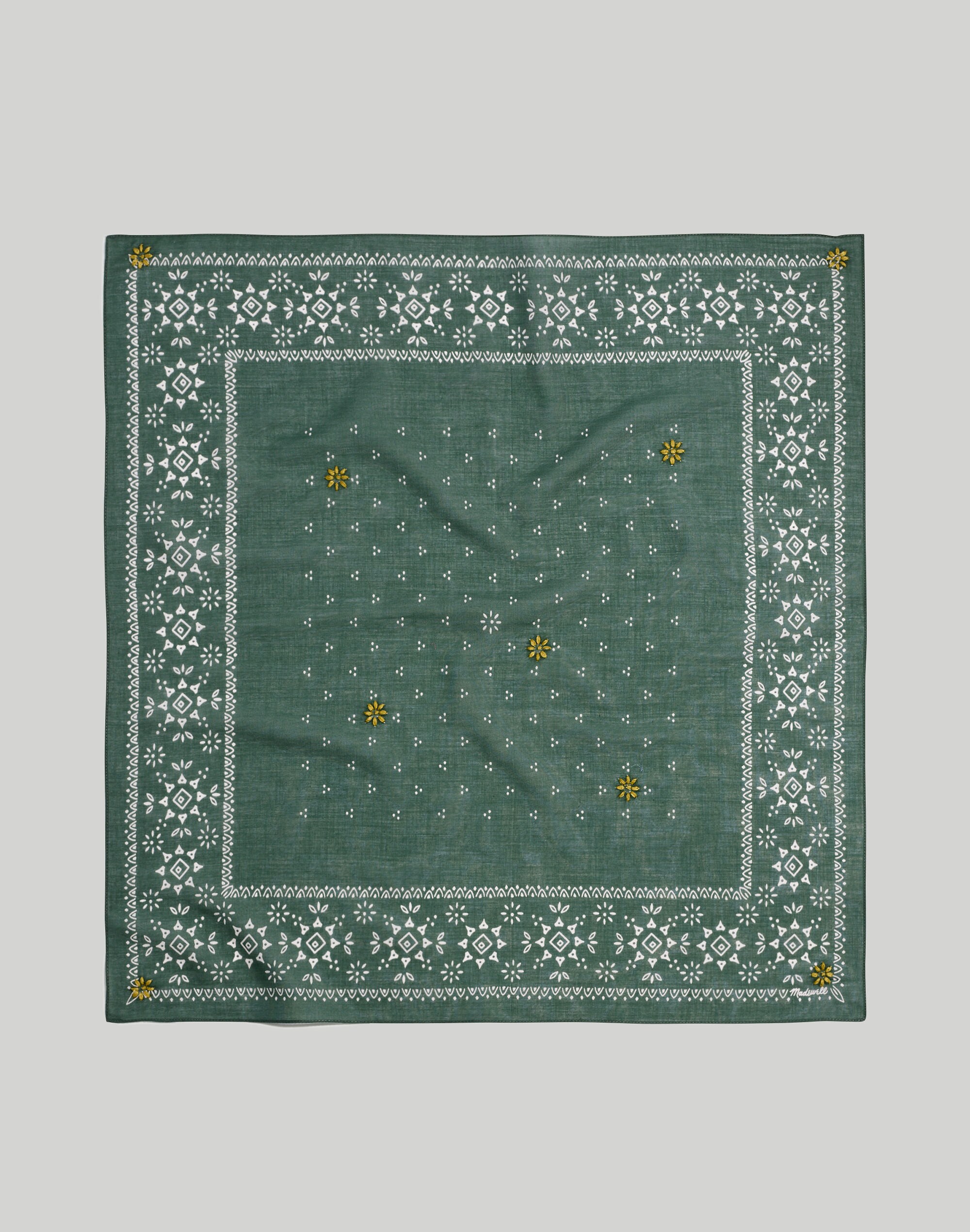 Organic Cotton Bandana in Snowflake