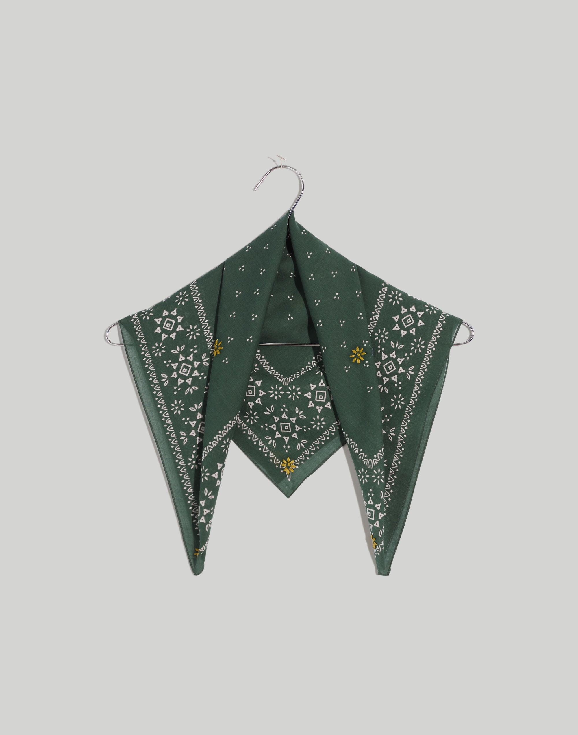 Organic Cotton Bandana in Snowflake