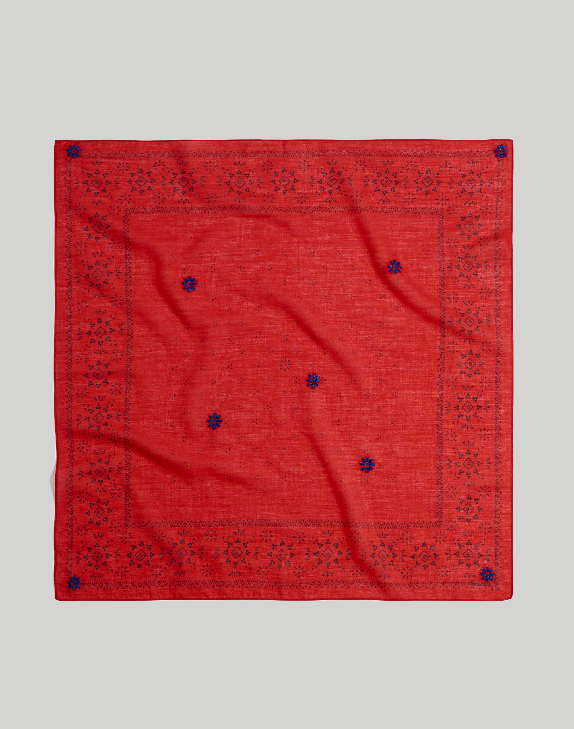 Organic Cotton Bandana in Snowflake