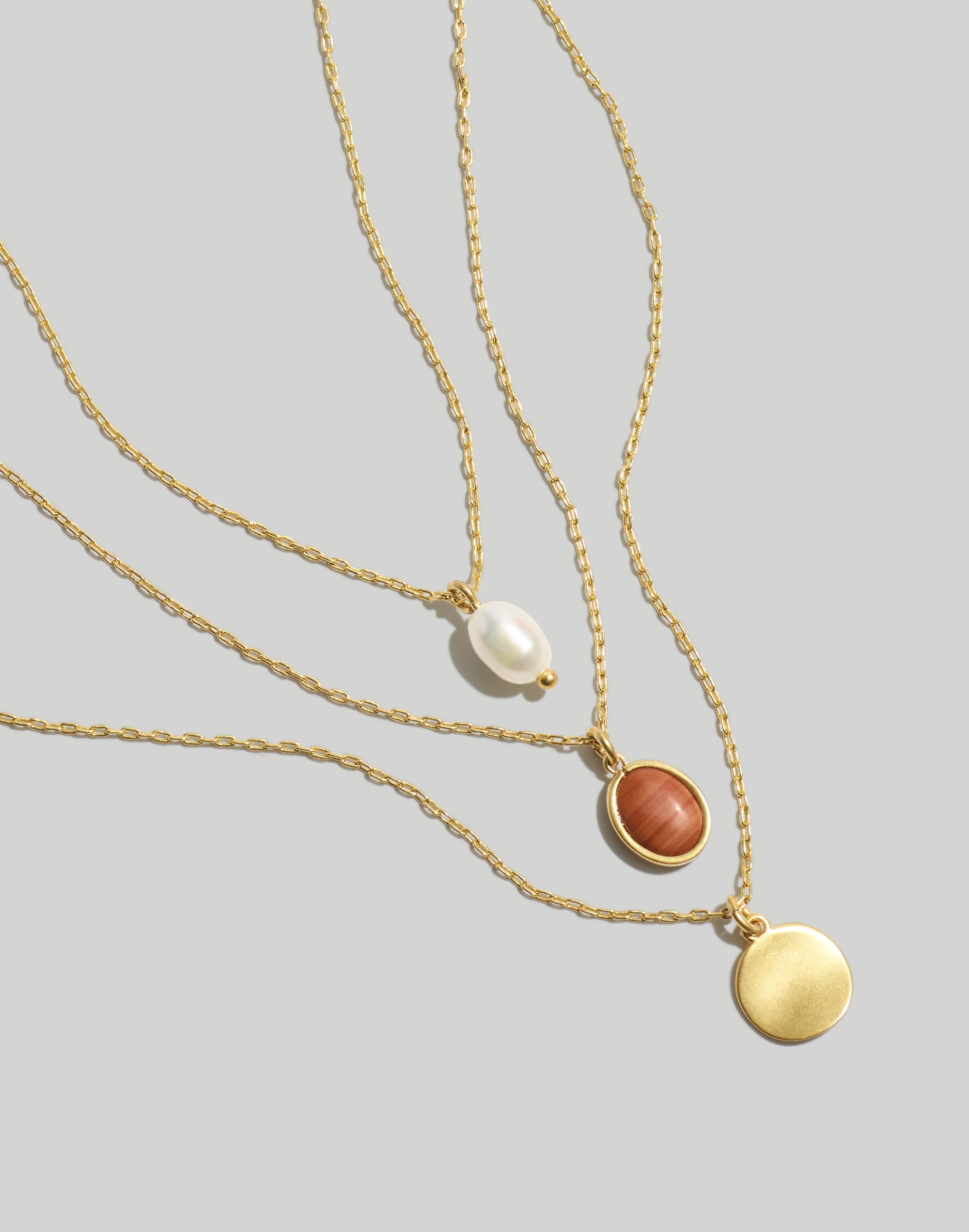 Stone Collection Malachite and Freshwater Pearl Necklace Set