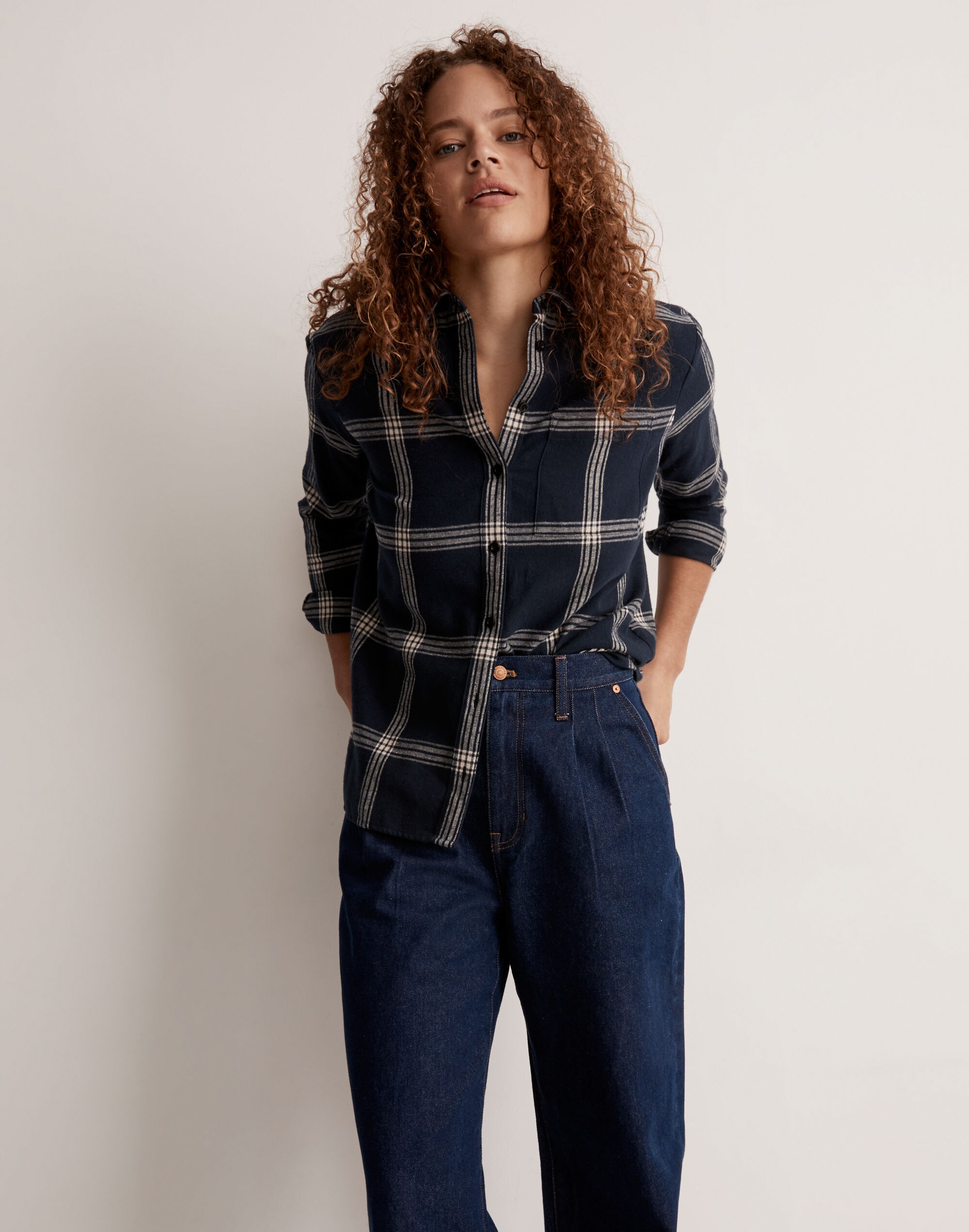 Oversized Ex-Boyfriend Shirt in Plaid