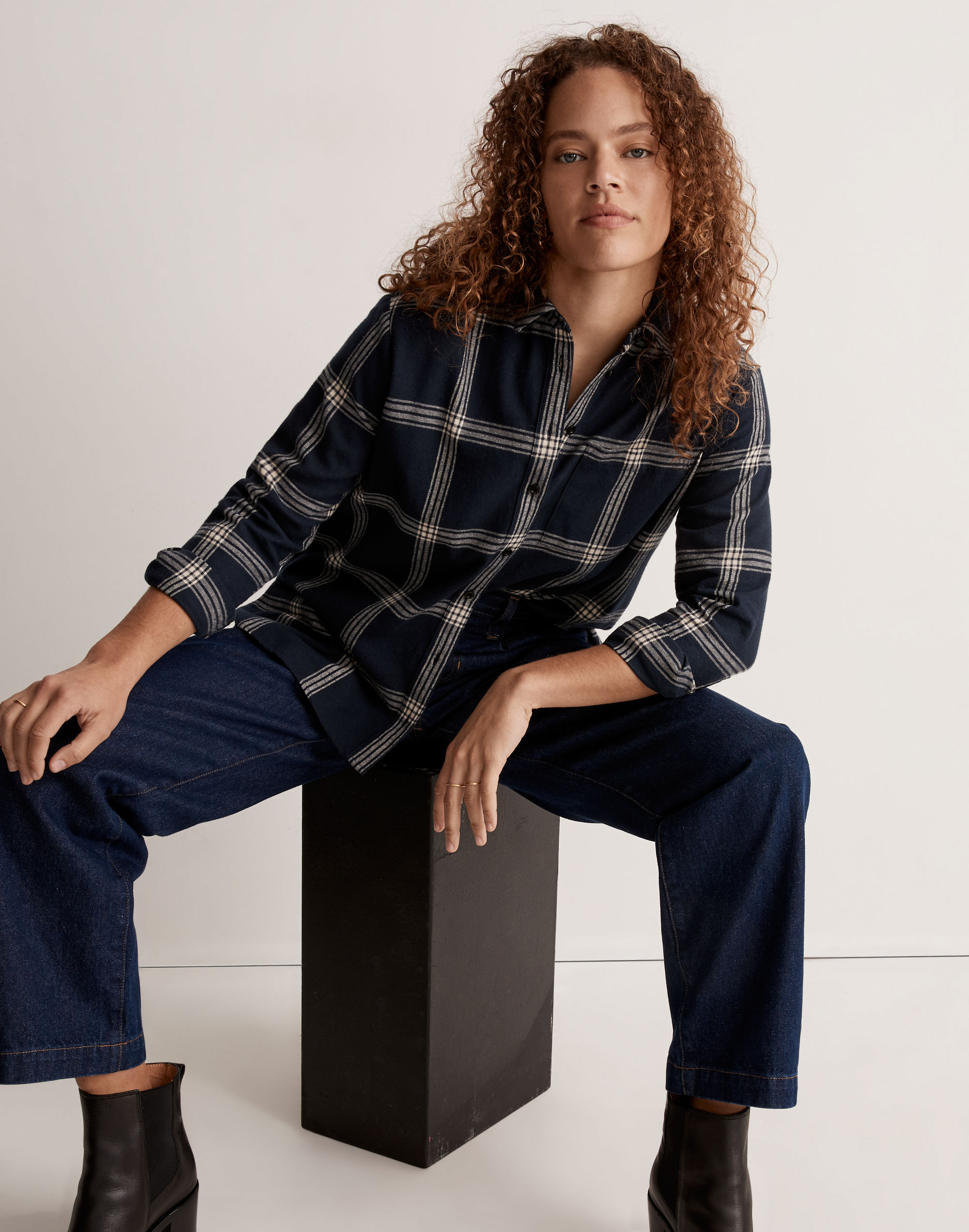 Oversized Ex-Boyfriend Shirt in Plaid