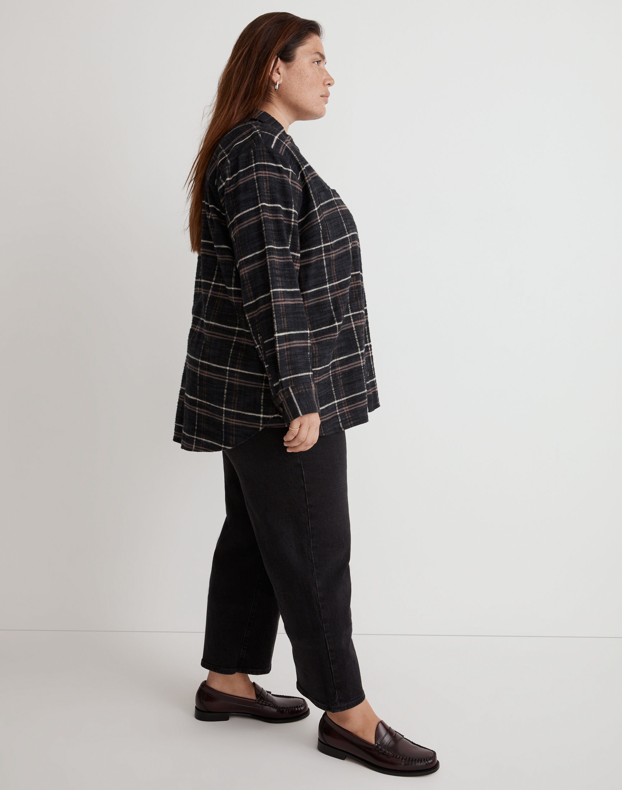 Plus Slub Flannel Sunday Shirt