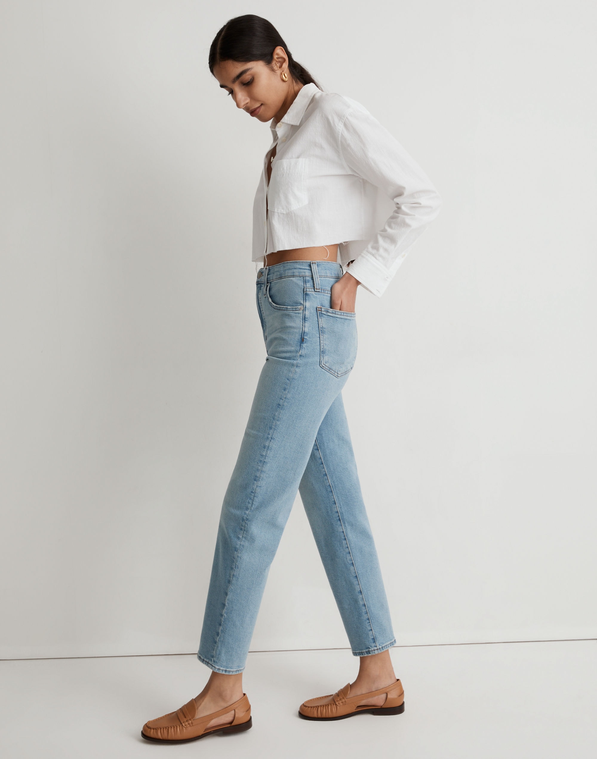 The Perfect Vintage Straight Jean in Cliffview Wash
