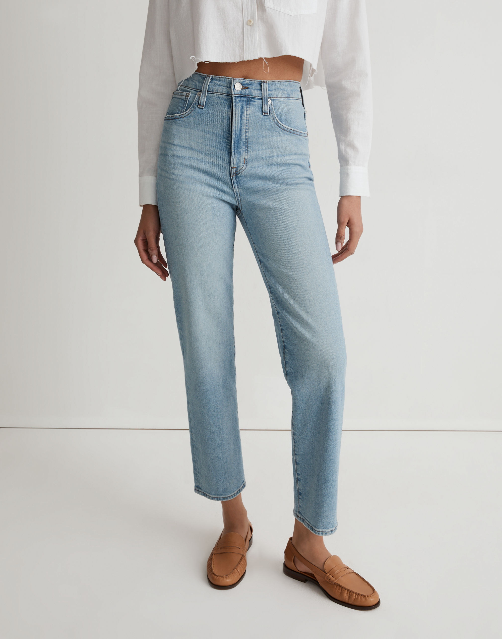 The Perfect Vintage Straight Jean in Cliffview Wash