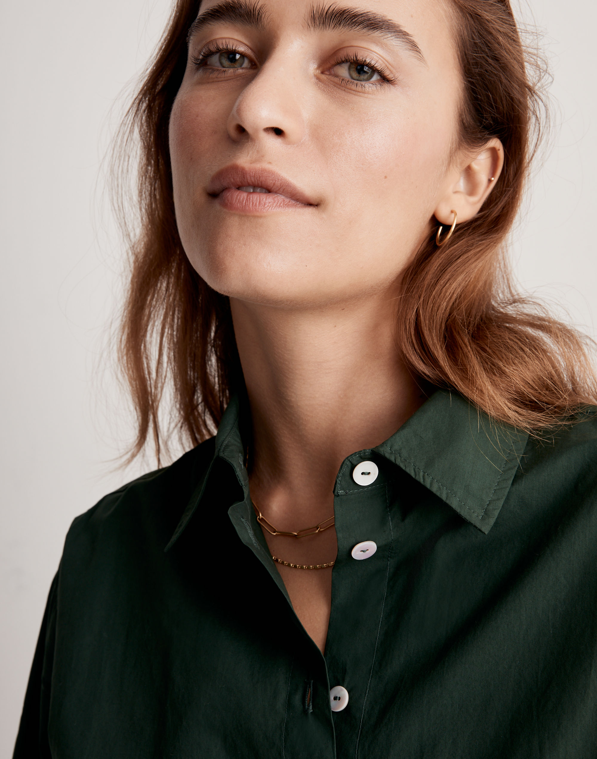 Madewell x Donni Poplin Button-Down Shirt