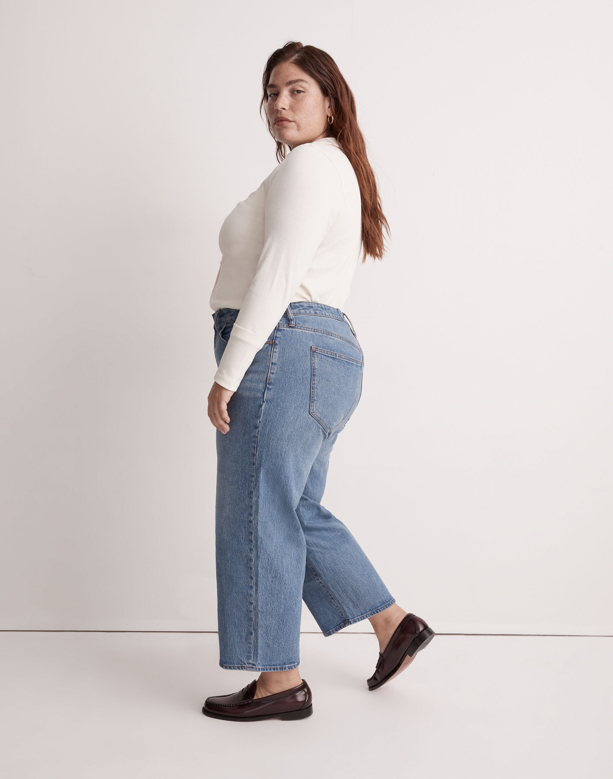 The Plus Perfect Vintage Wide-Leg Jean in Knoxville Wash
