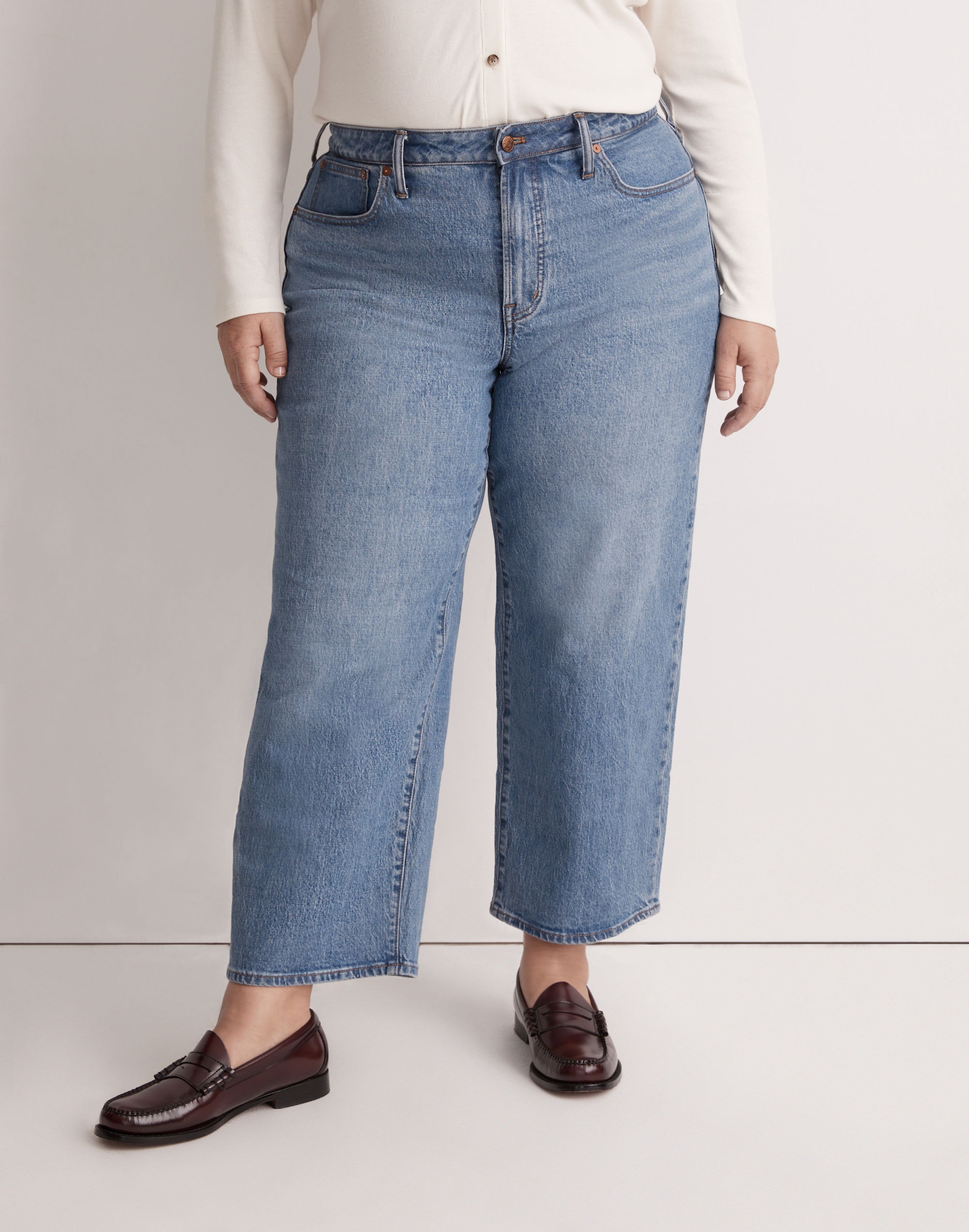 The Plus Perfect Vintage Wide-Leg Jean in Knoxville Wash