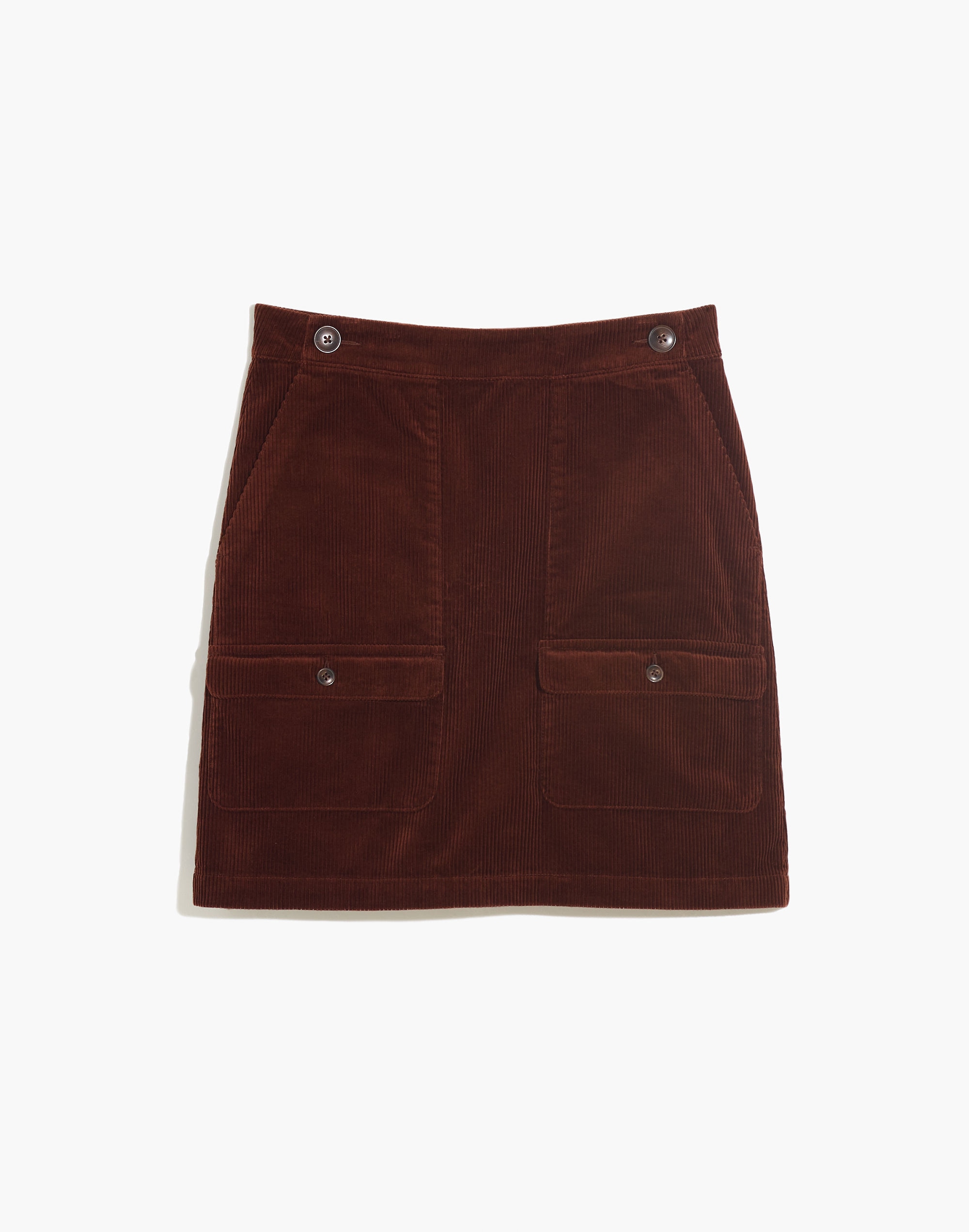 Plus Corduroy Mini Skirt