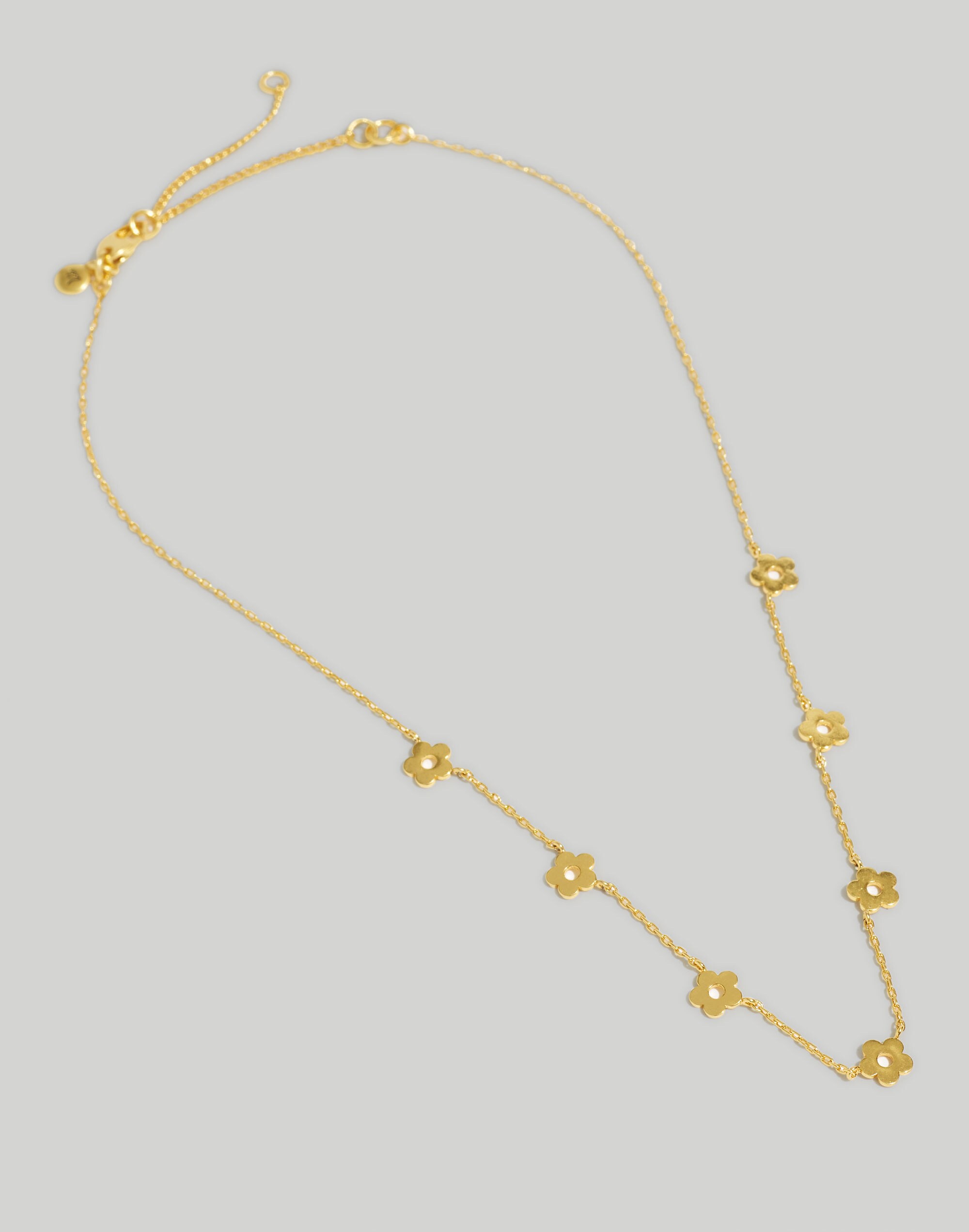 Retro Daisy Station Necklace