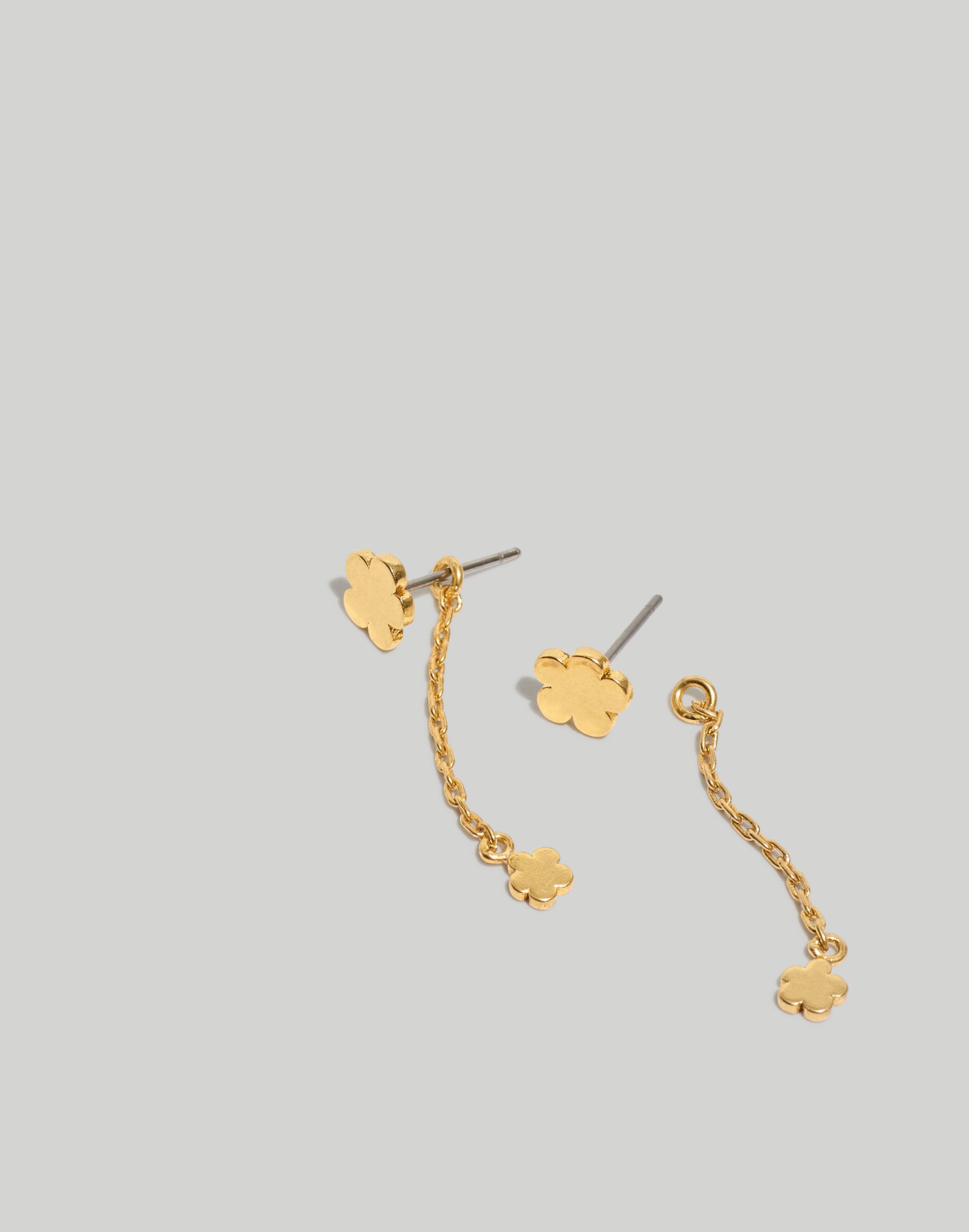 Retro Daisy Front-Back Earrings