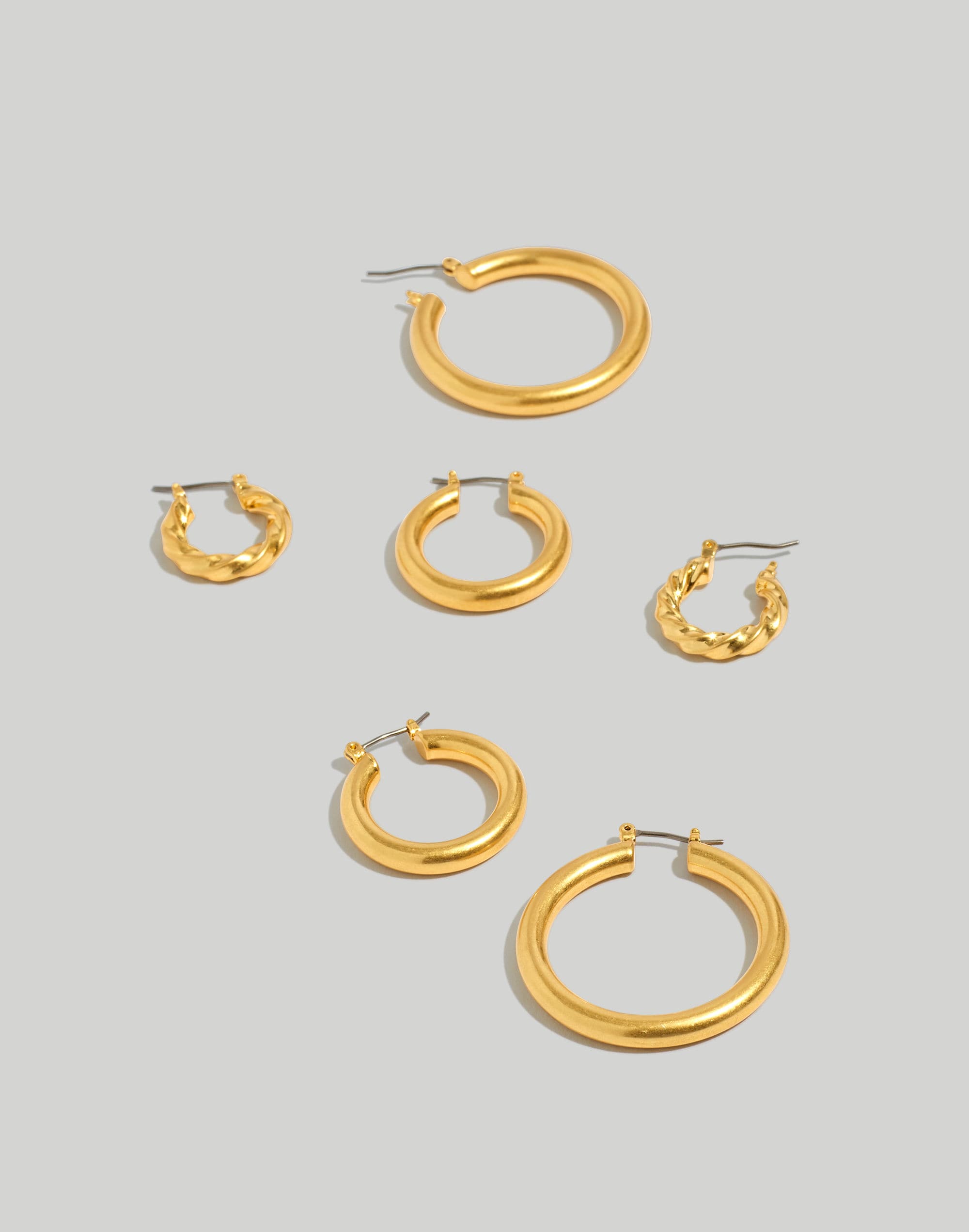 Three-Pack Hoop Earrings Gift Box