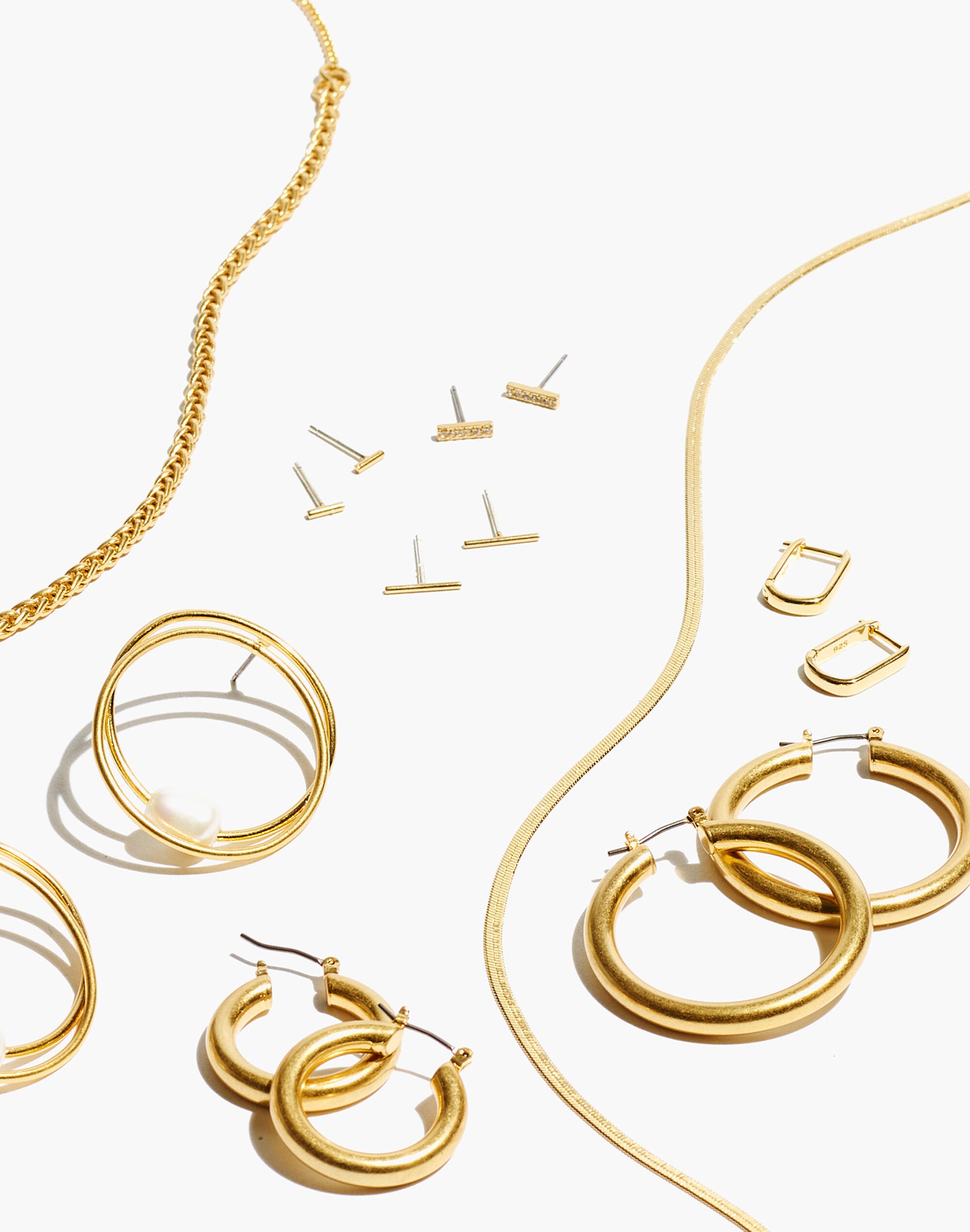 Three-Pack Bar Stud Earring Set