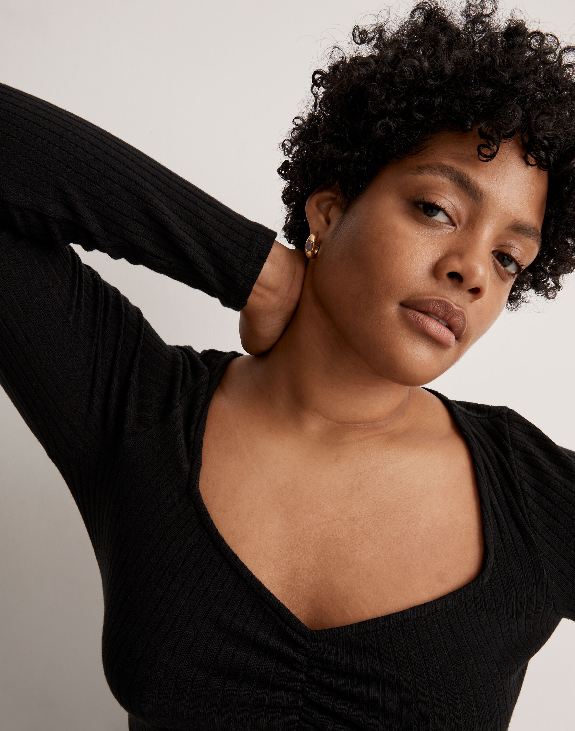 Amethyst Small Hoop Earrings