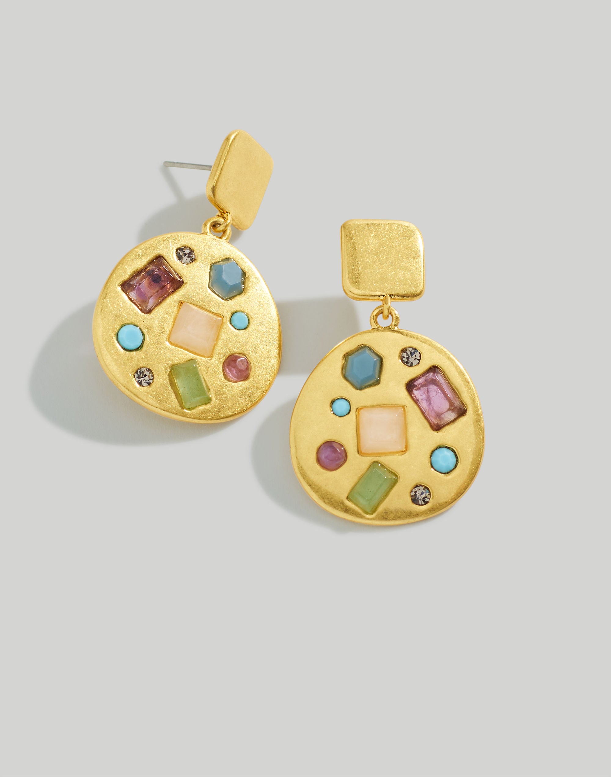 Semiprecious Statement Drop Earrings