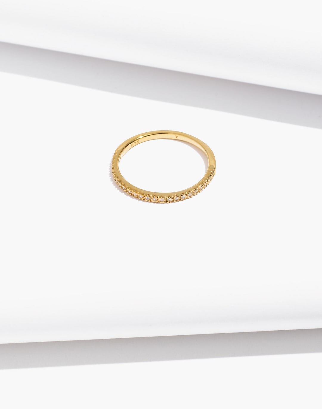 Delicate Collection Demi-Fine White Topaz Ring
