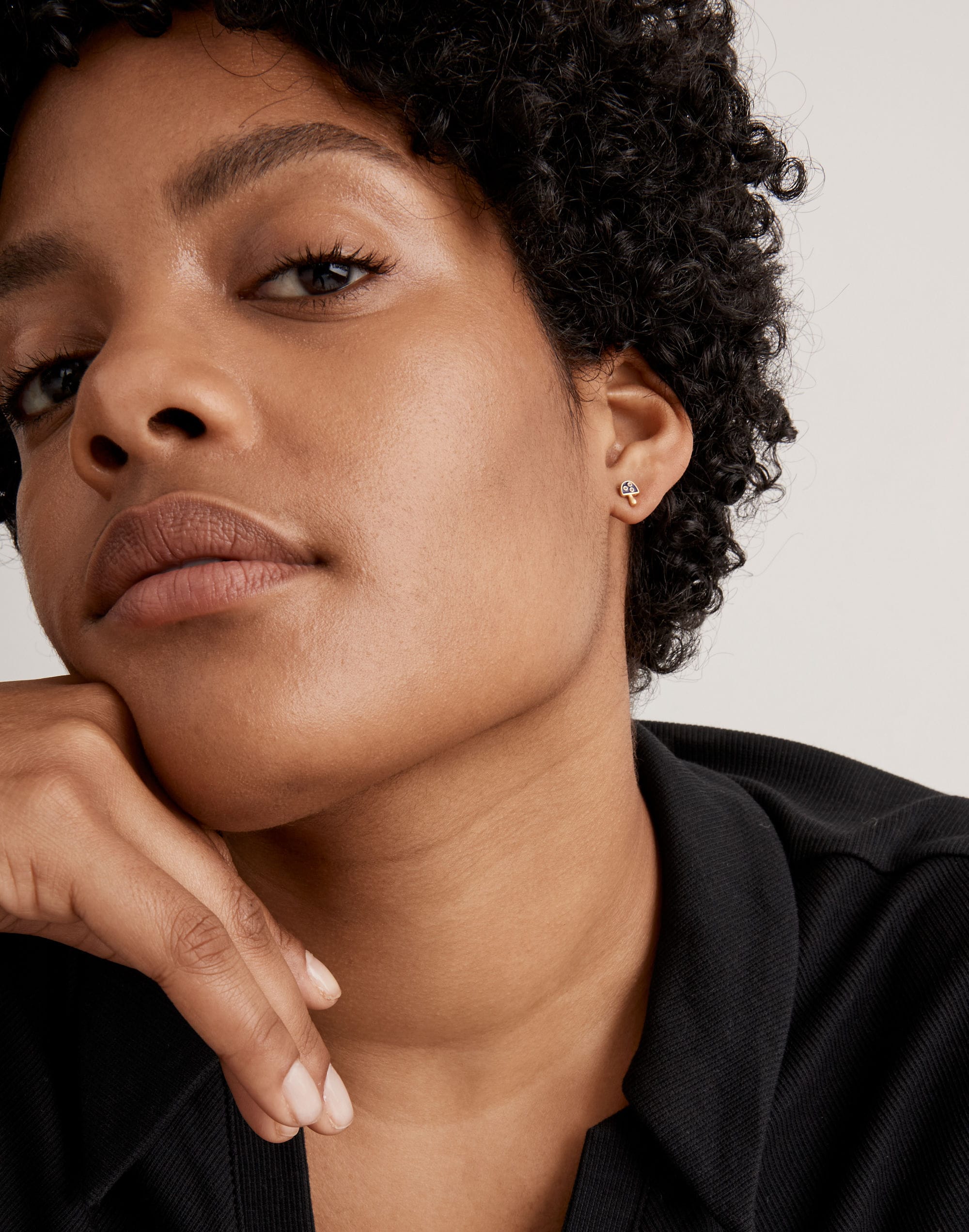 Enamel Mushroom Stud Earrings