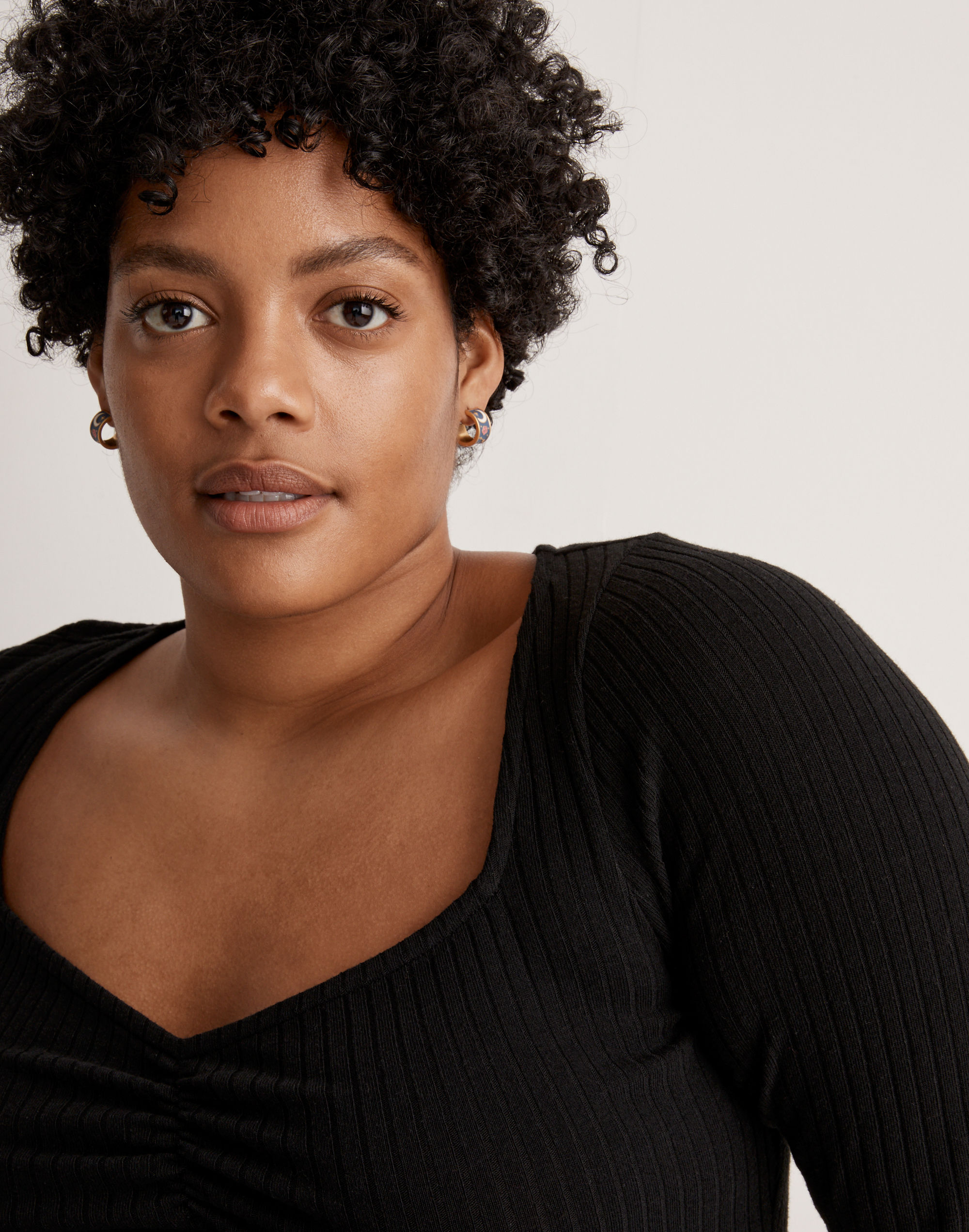 Enamel Small Hoop Earrings