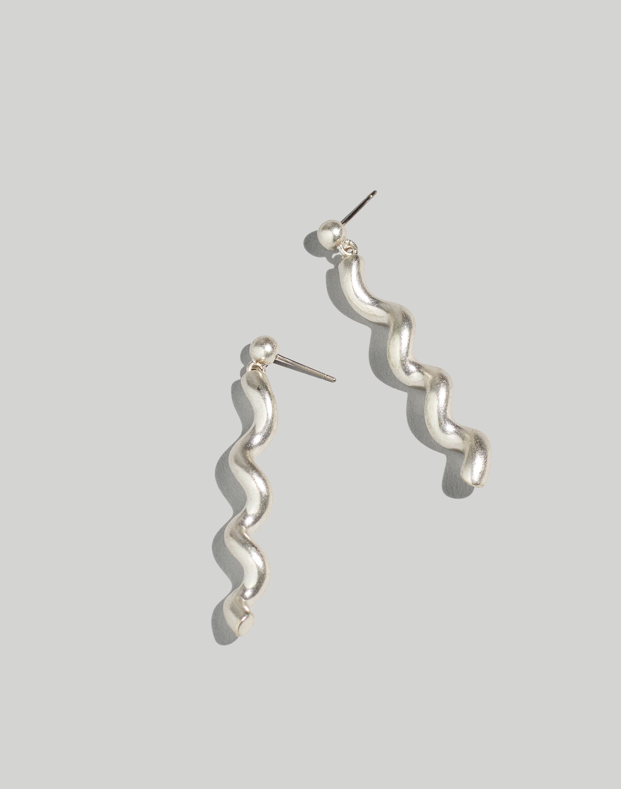 Spiral Statement Drop Earrings