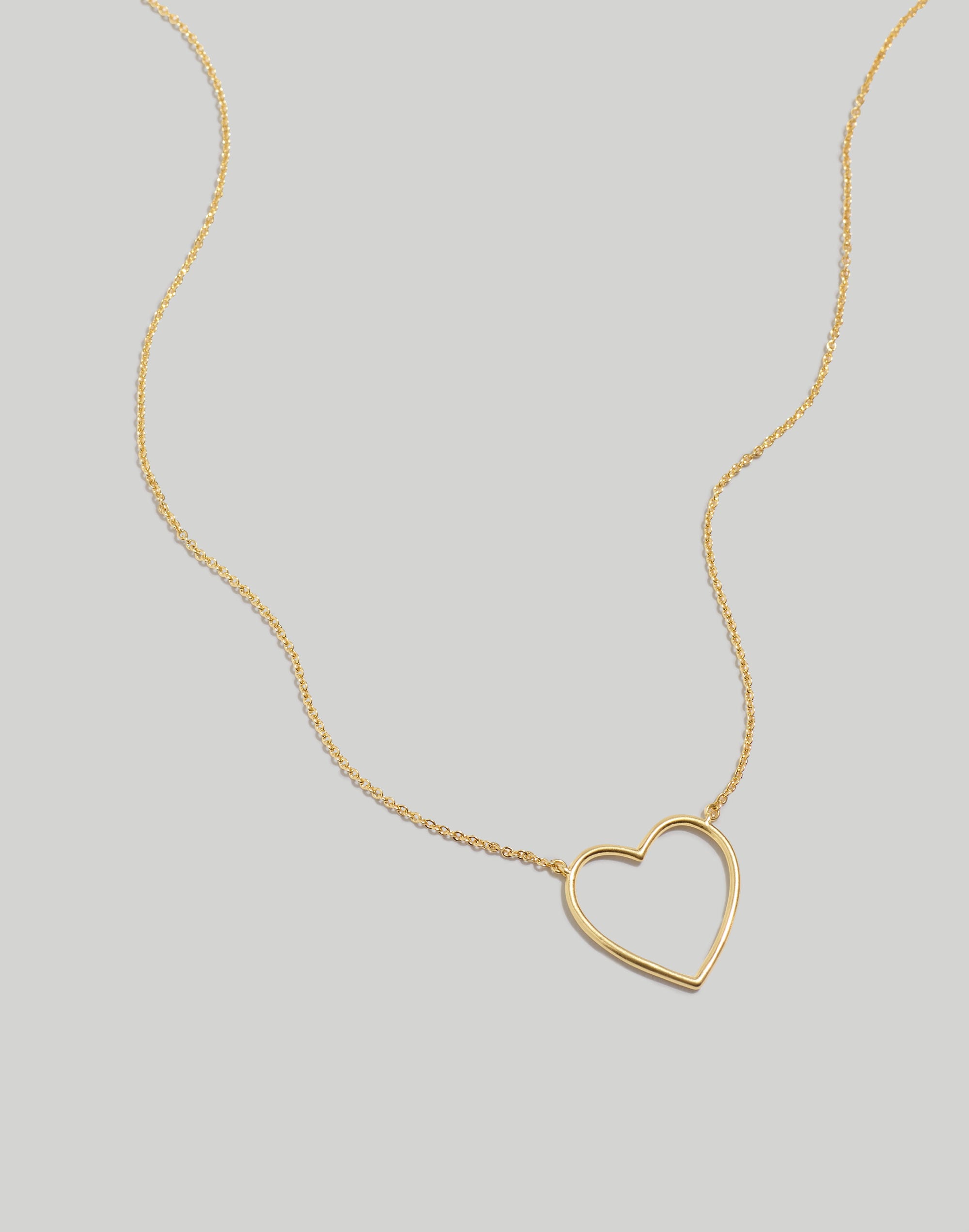 Open-Wire Heart Necklace
