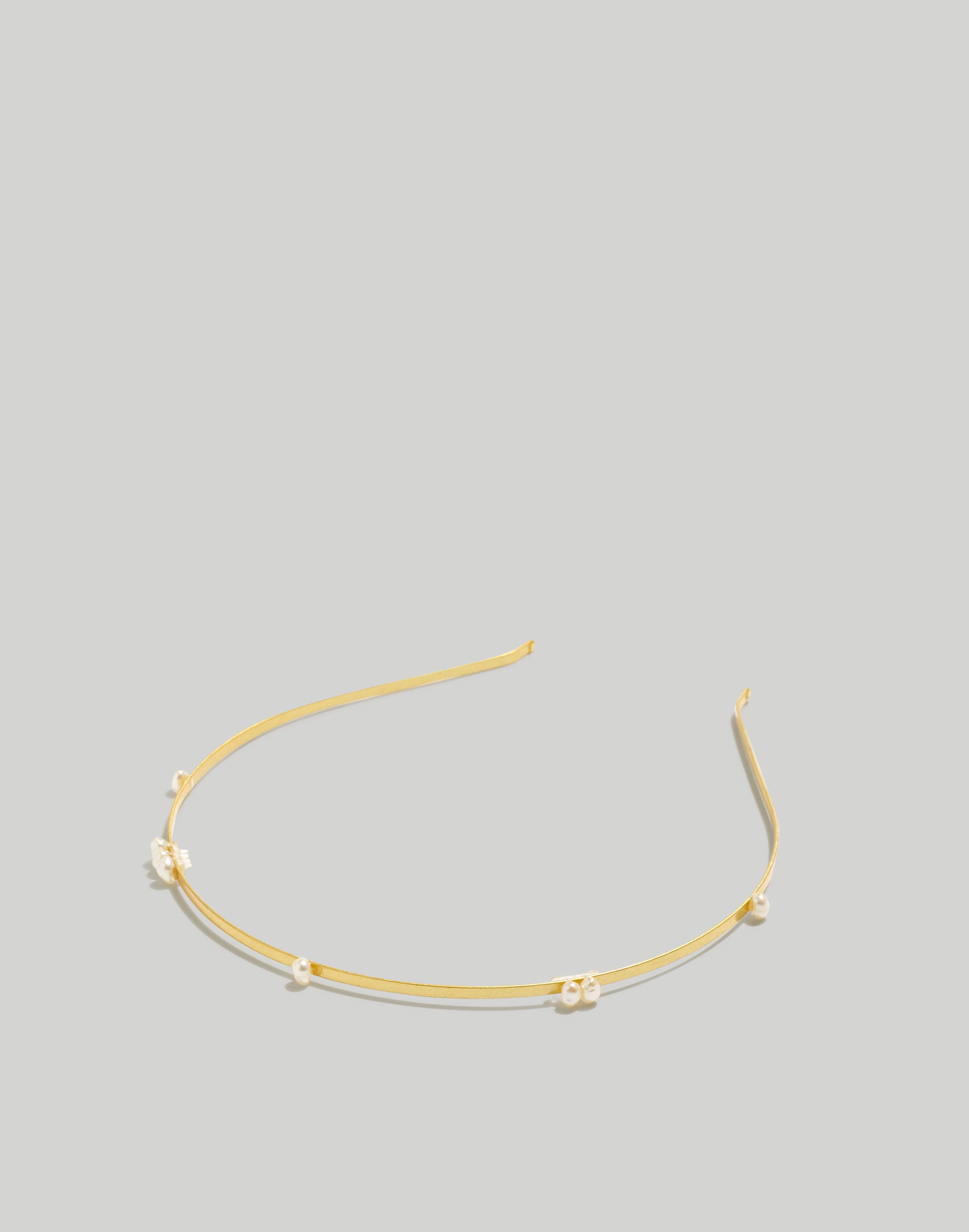 skinny freshwater pearl headband