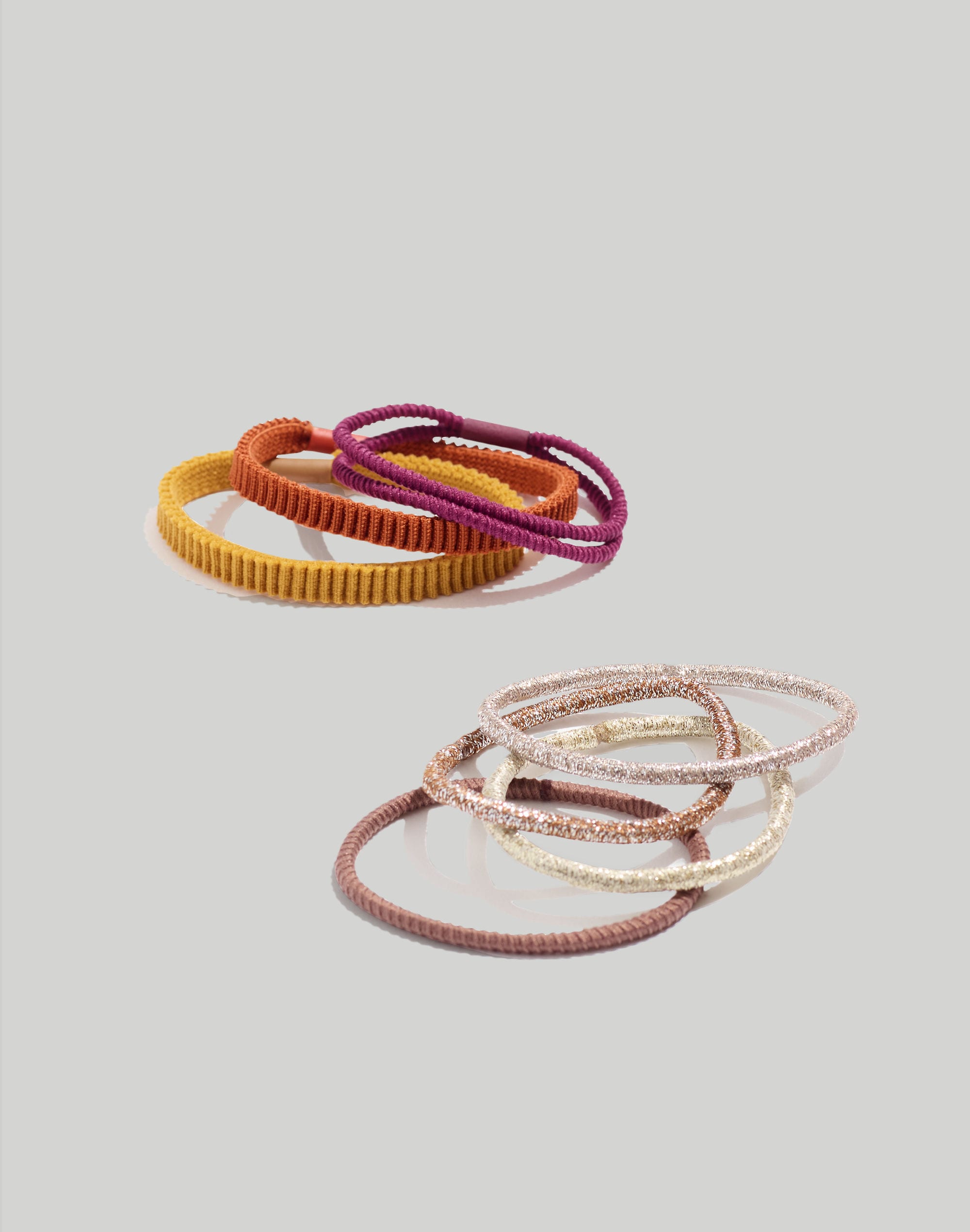 multipack metallic hair ties